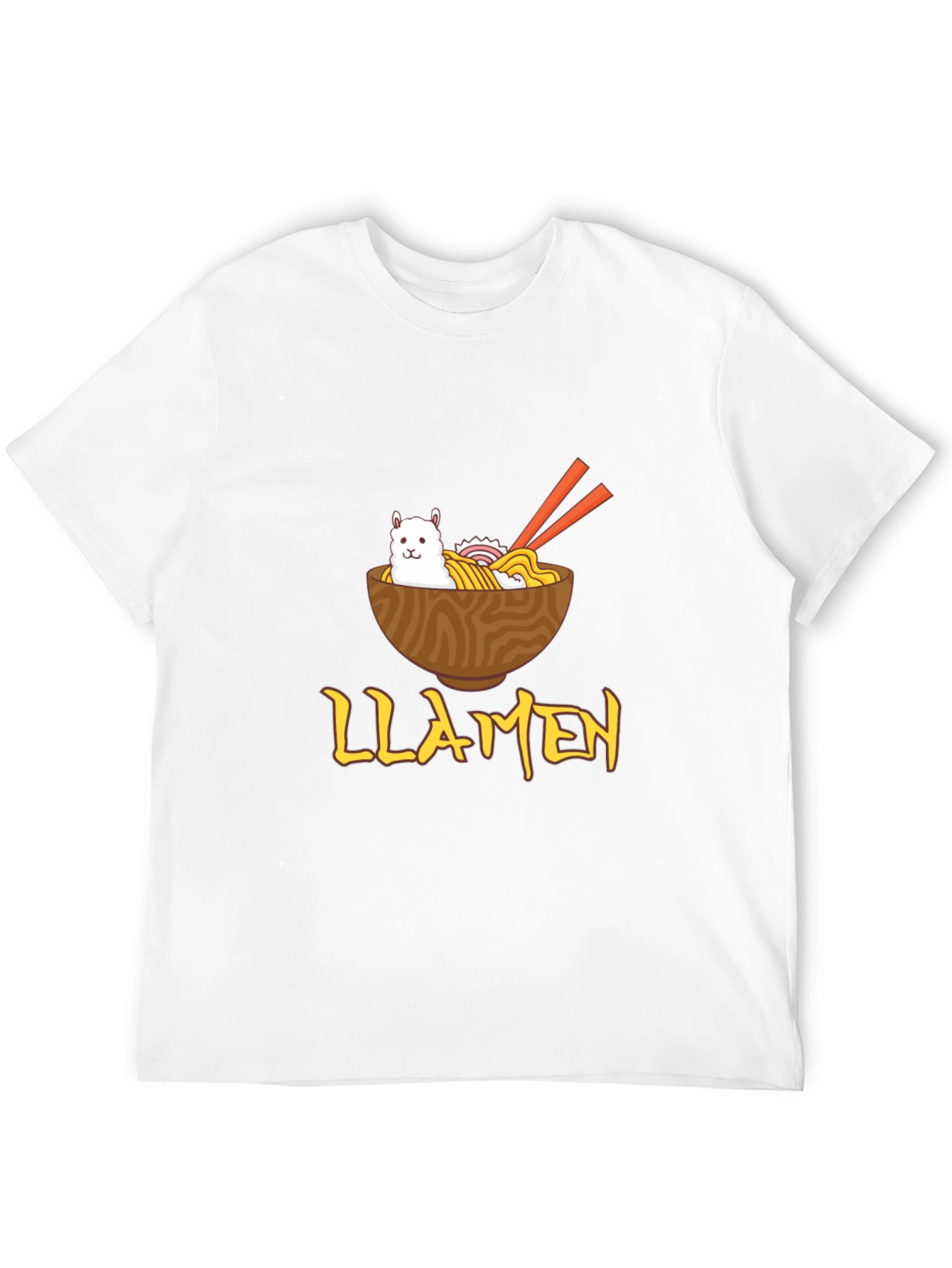 Llamen Ramen Funny Graphic T-Shirt