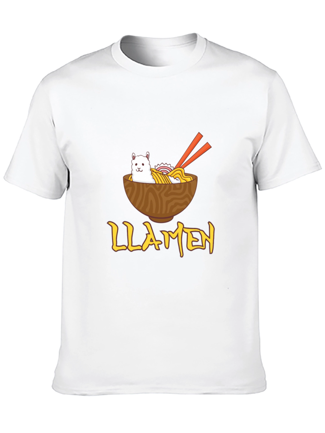 Llamen Ramen Funny Graphic T-Shirt