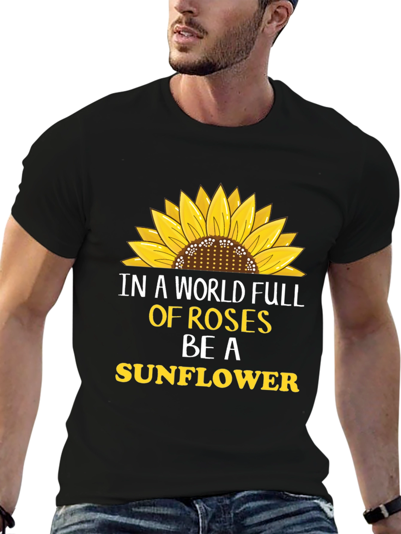 Sunflower Graphic T-Shirt - Be A Sunflower