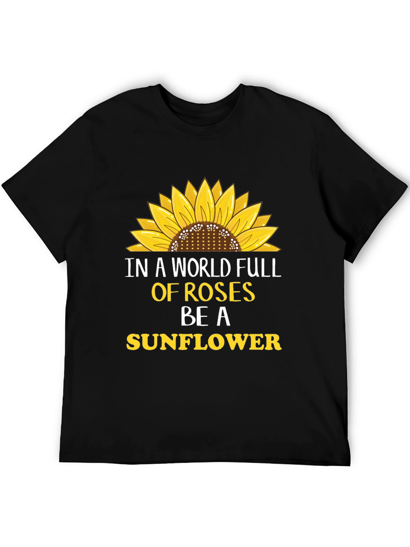 Sunflower Graphic T-Shirt - Be A Sunflower