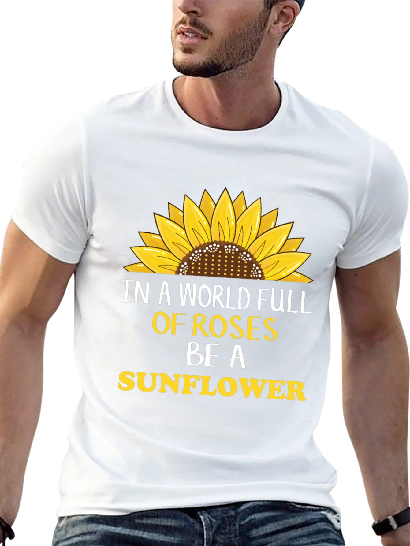 Sunflower Graphic T-Shirt - Be A Sunflower