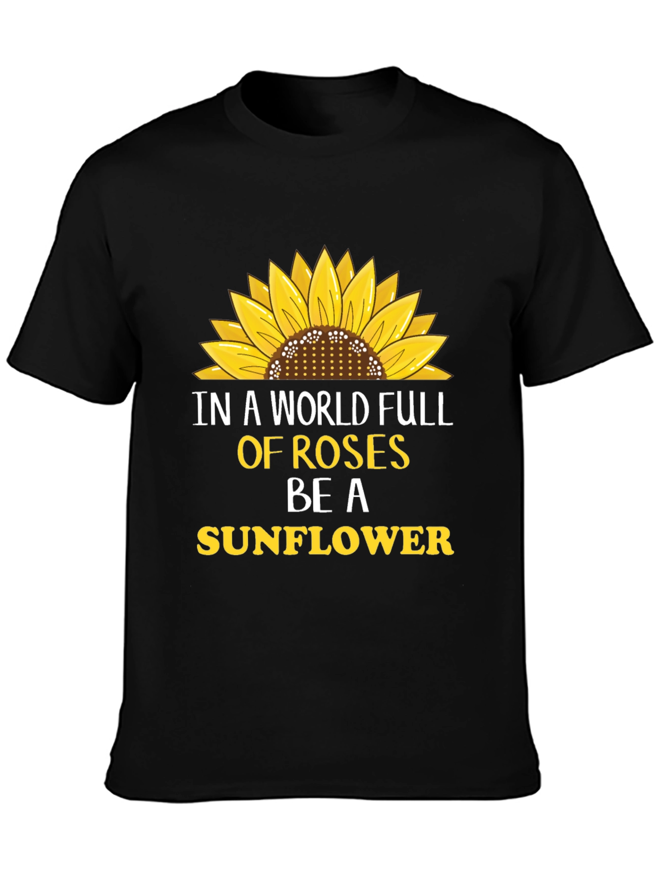 Sunflower Graphic T-Shirt - Be A Sunflower
