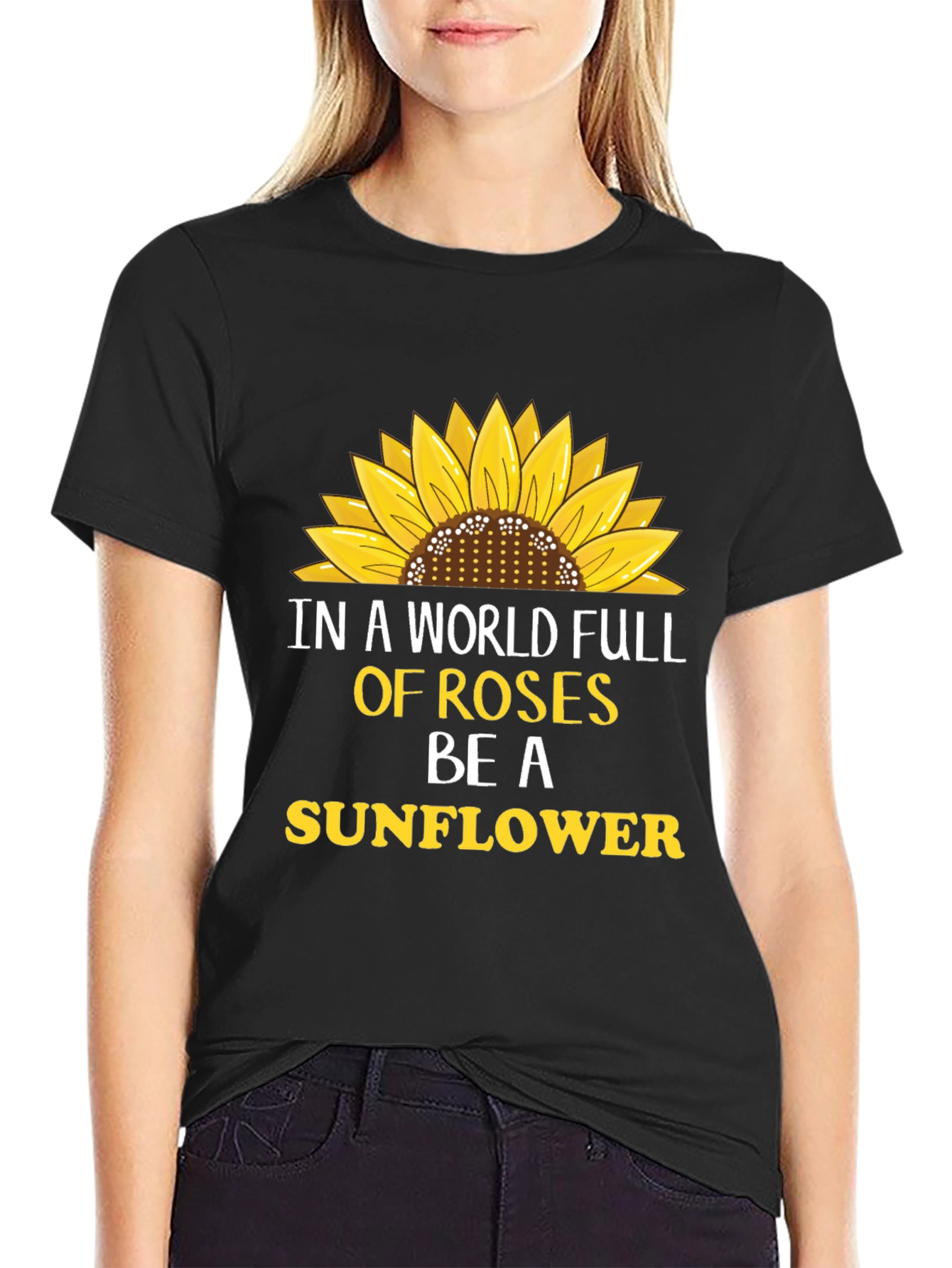 Sunflower Graphic T-Shirt - Be A Sunflower