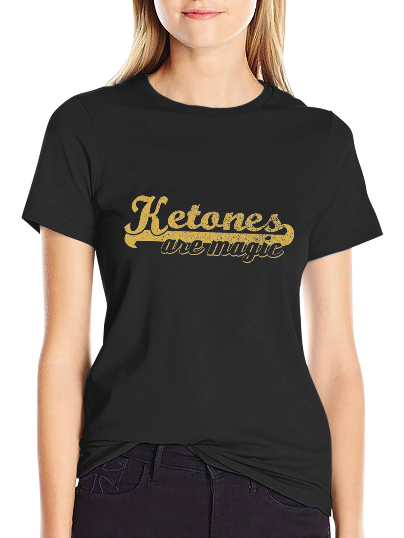 Ketones Are Magic Black Graphic T-Shirt