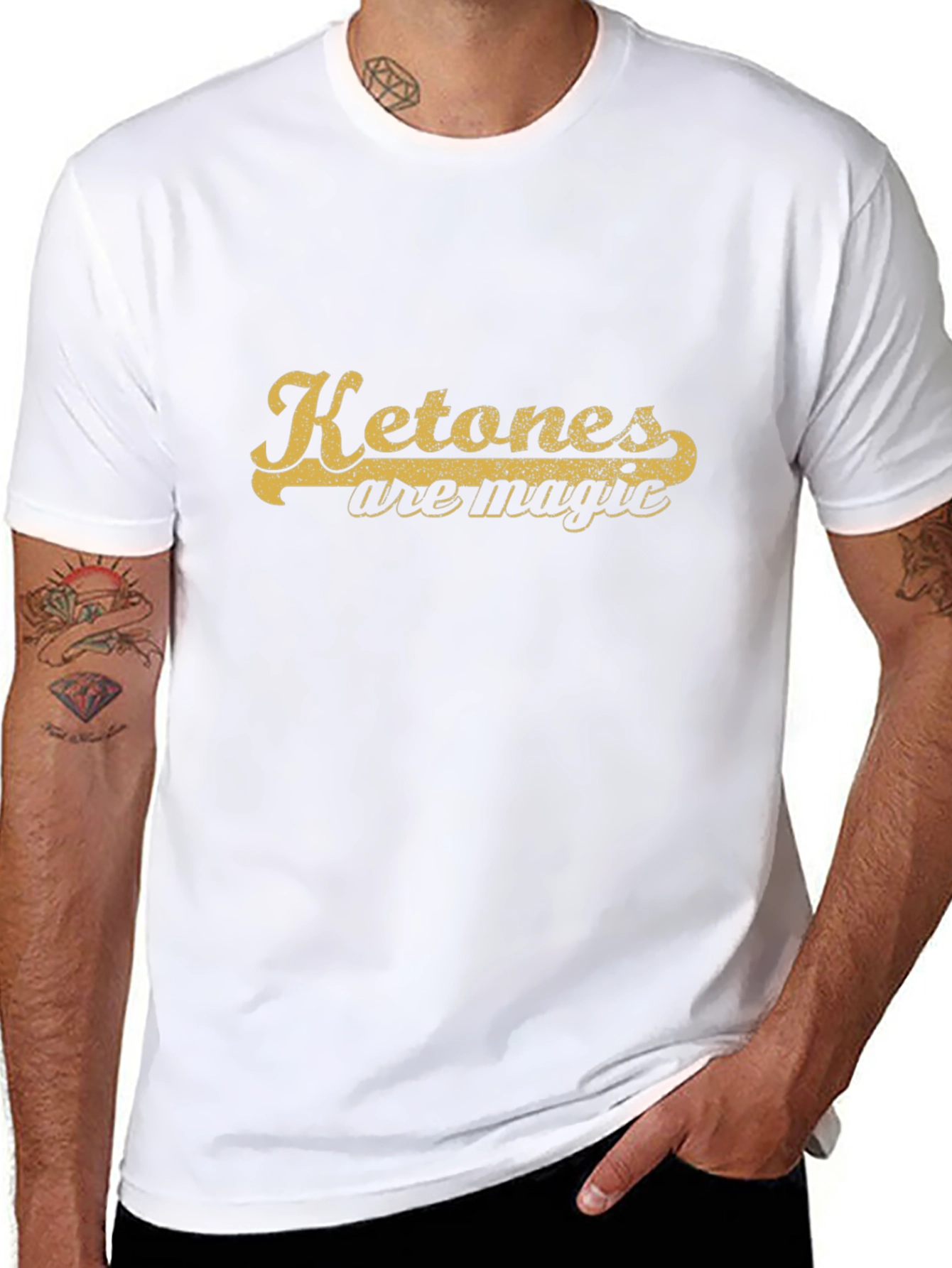 Ketones Are Magic Black Graphic T-Shirt