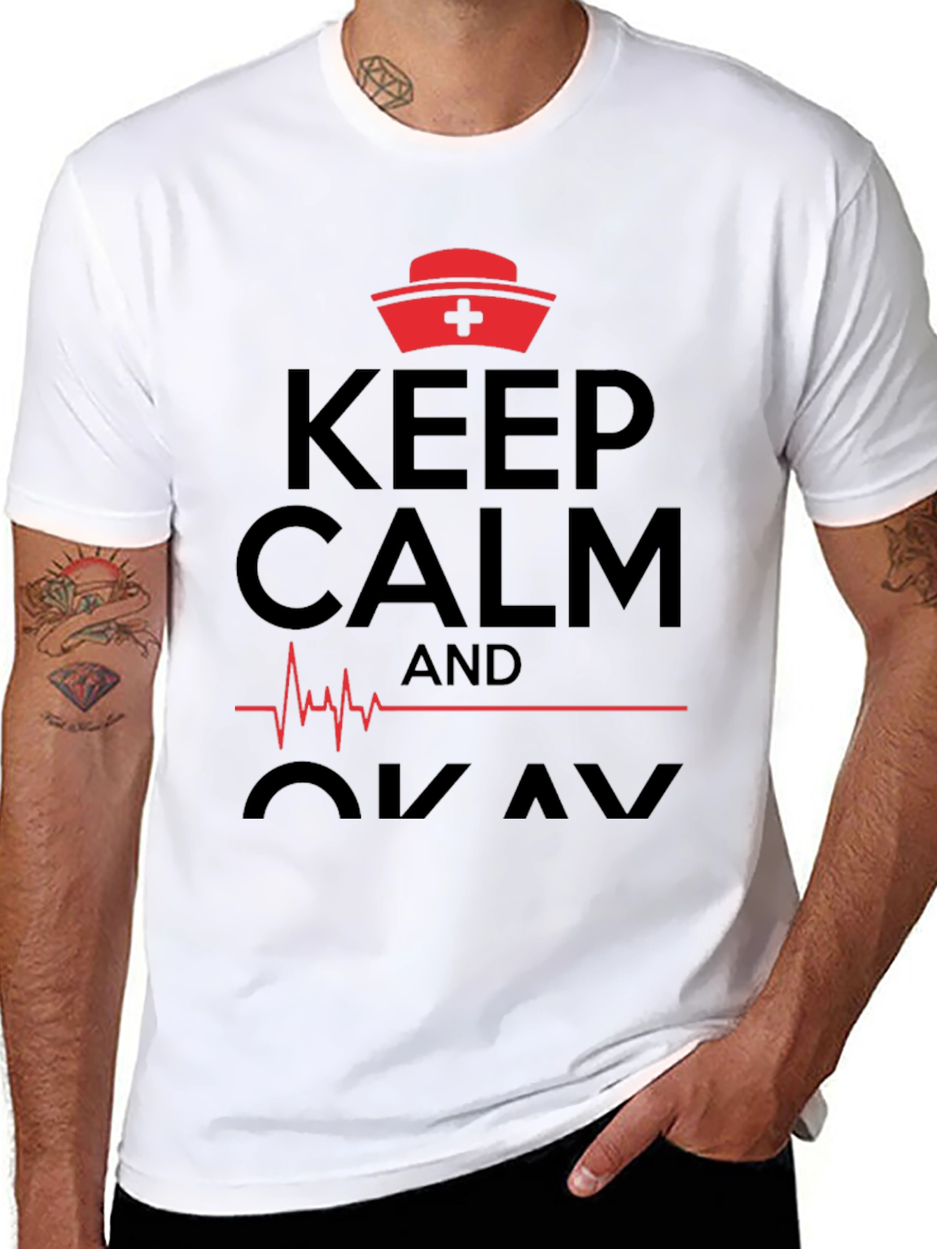 Keep Calm Nurse T-Shirt Funny Medical Shirt
