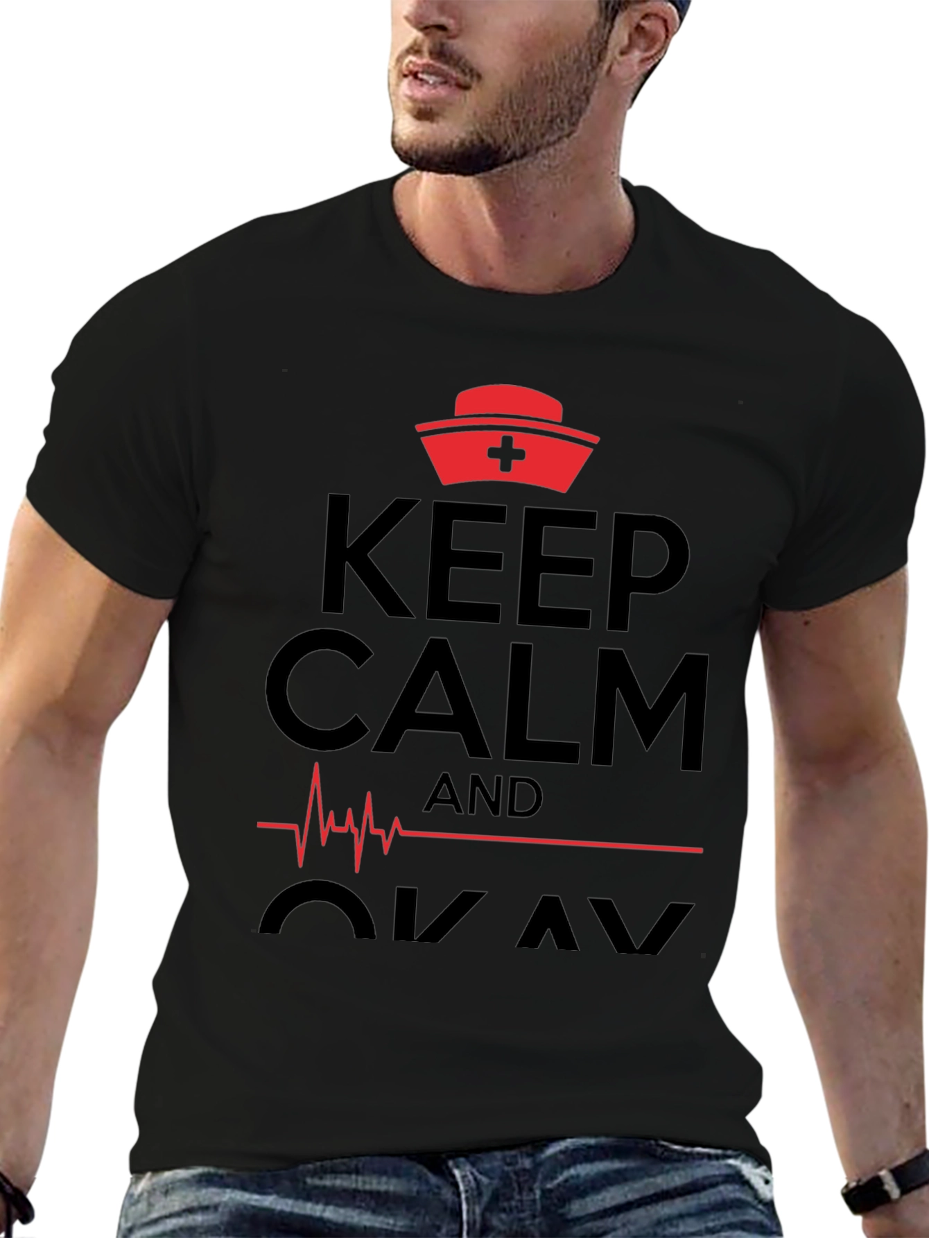 Keep Calm Nurse T-Shirt Funny Medical Shirt