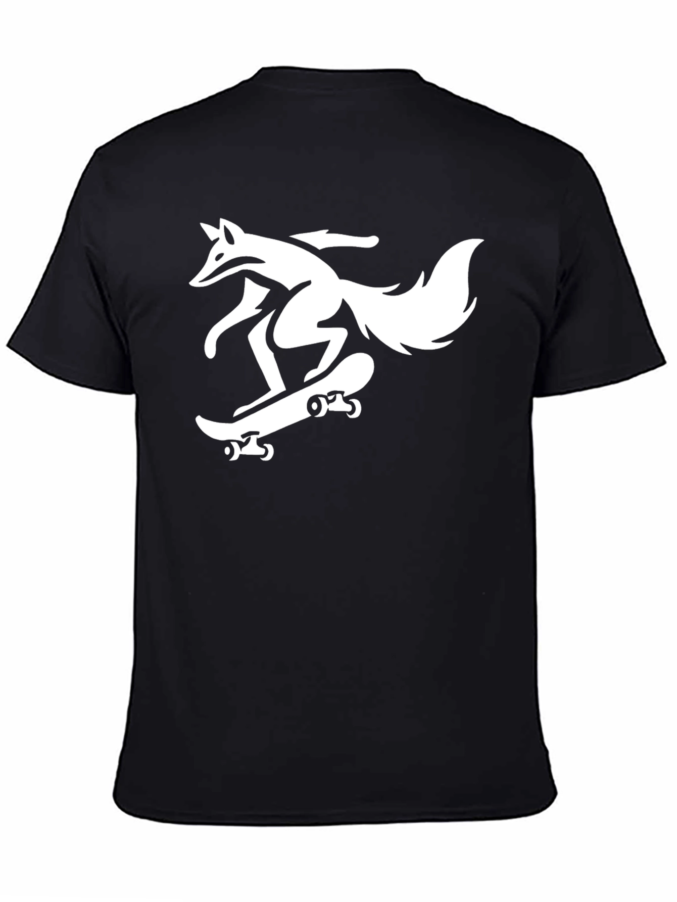 Skateboarding Fox Graphic Tee - Black