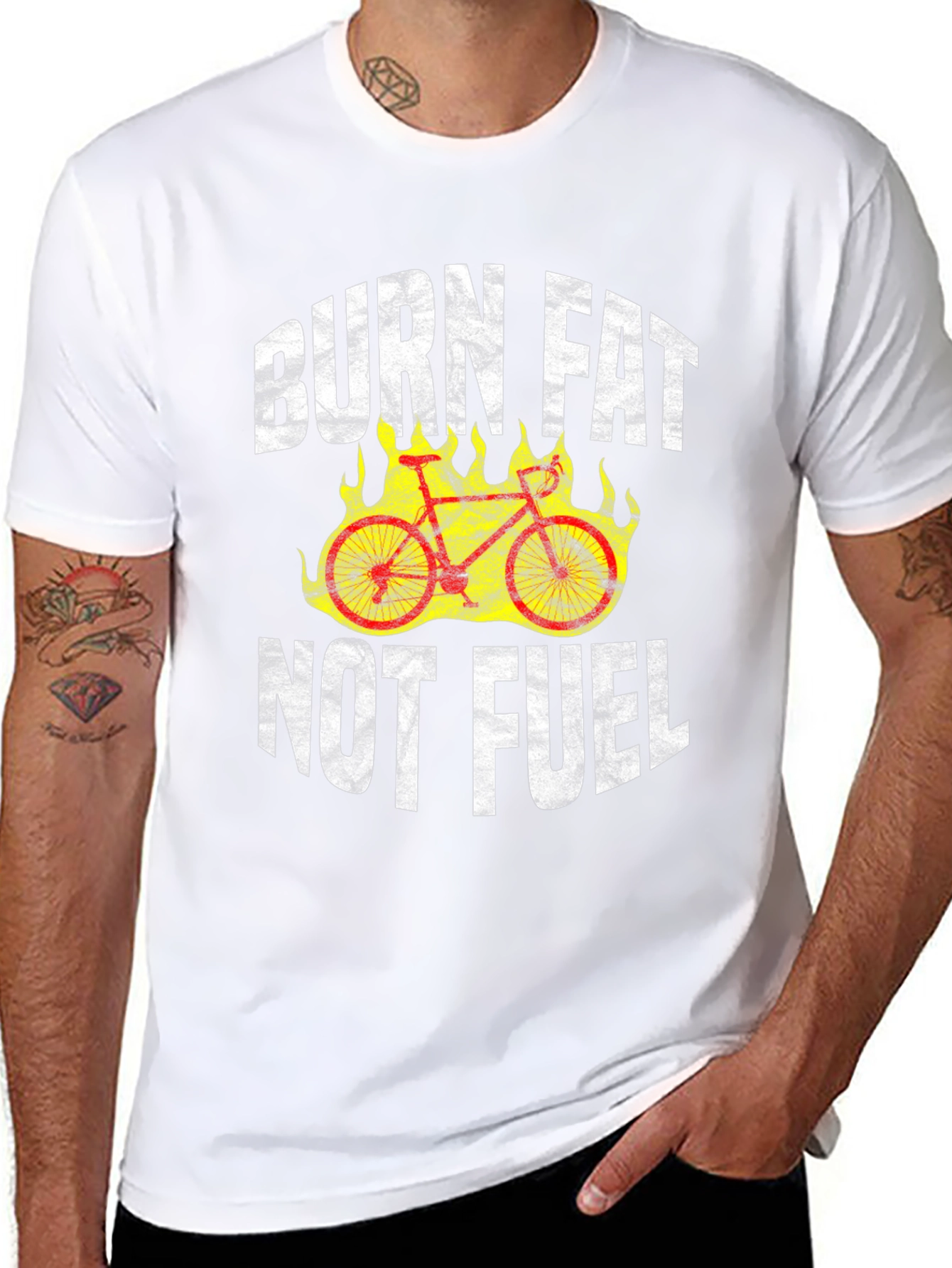 Burn Fat Not Fuel Cycling T-Shirt