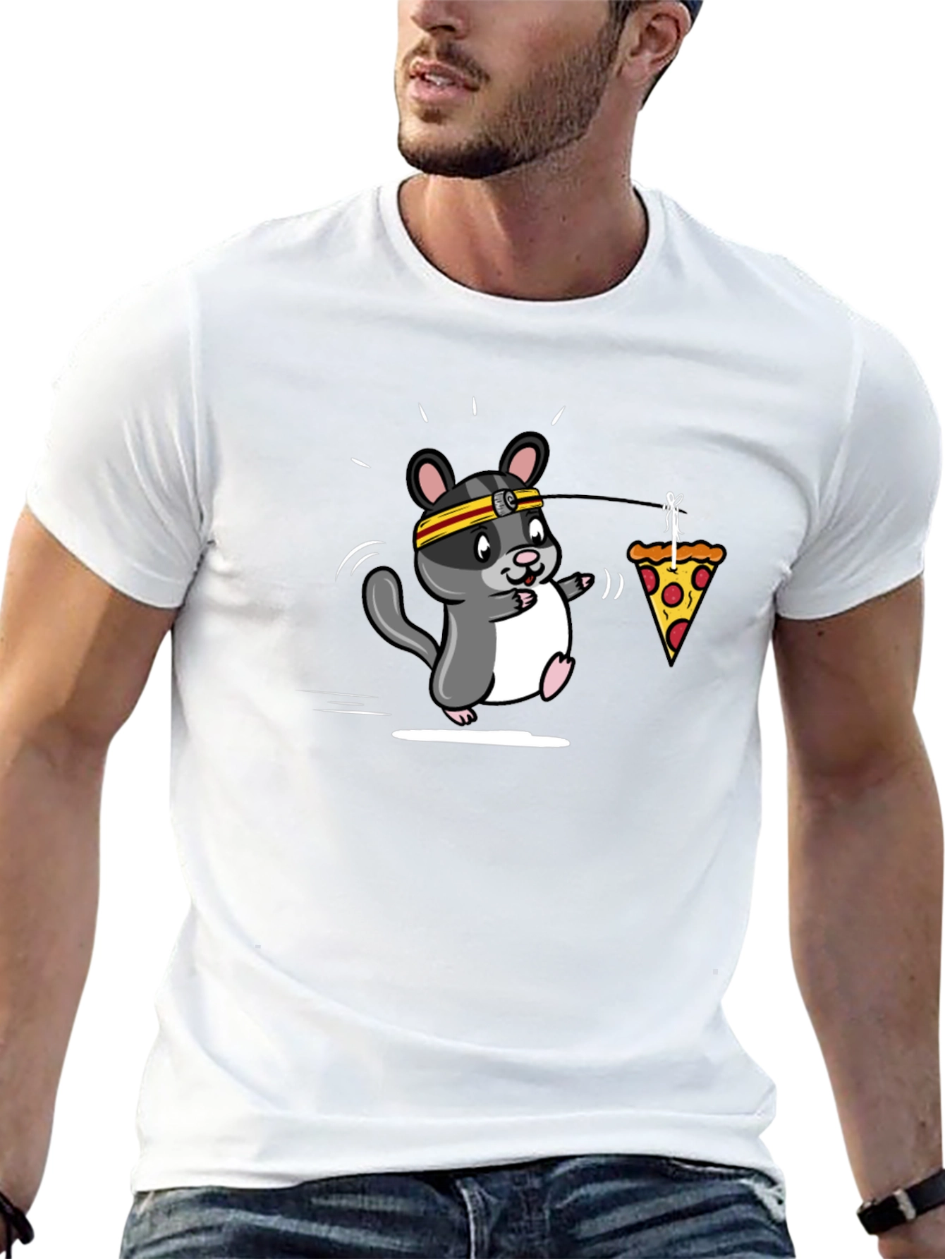 Hamster Pizza Motivation T-Shirt