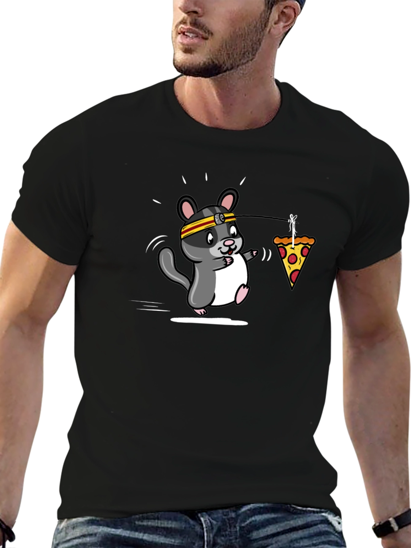 Hamster Pizza Motivation T-Shirt
