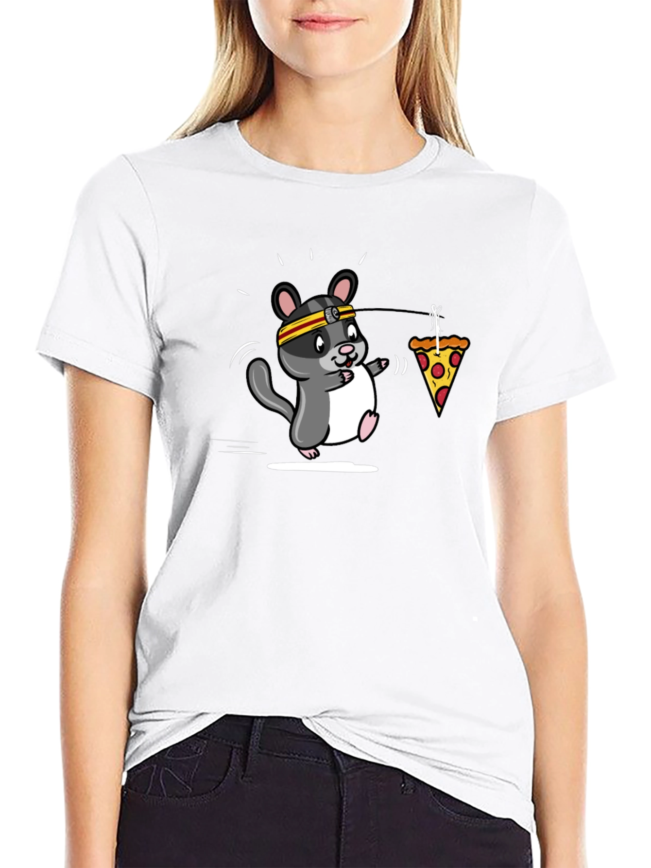 Hamster Pizza Motivation T-Shirt