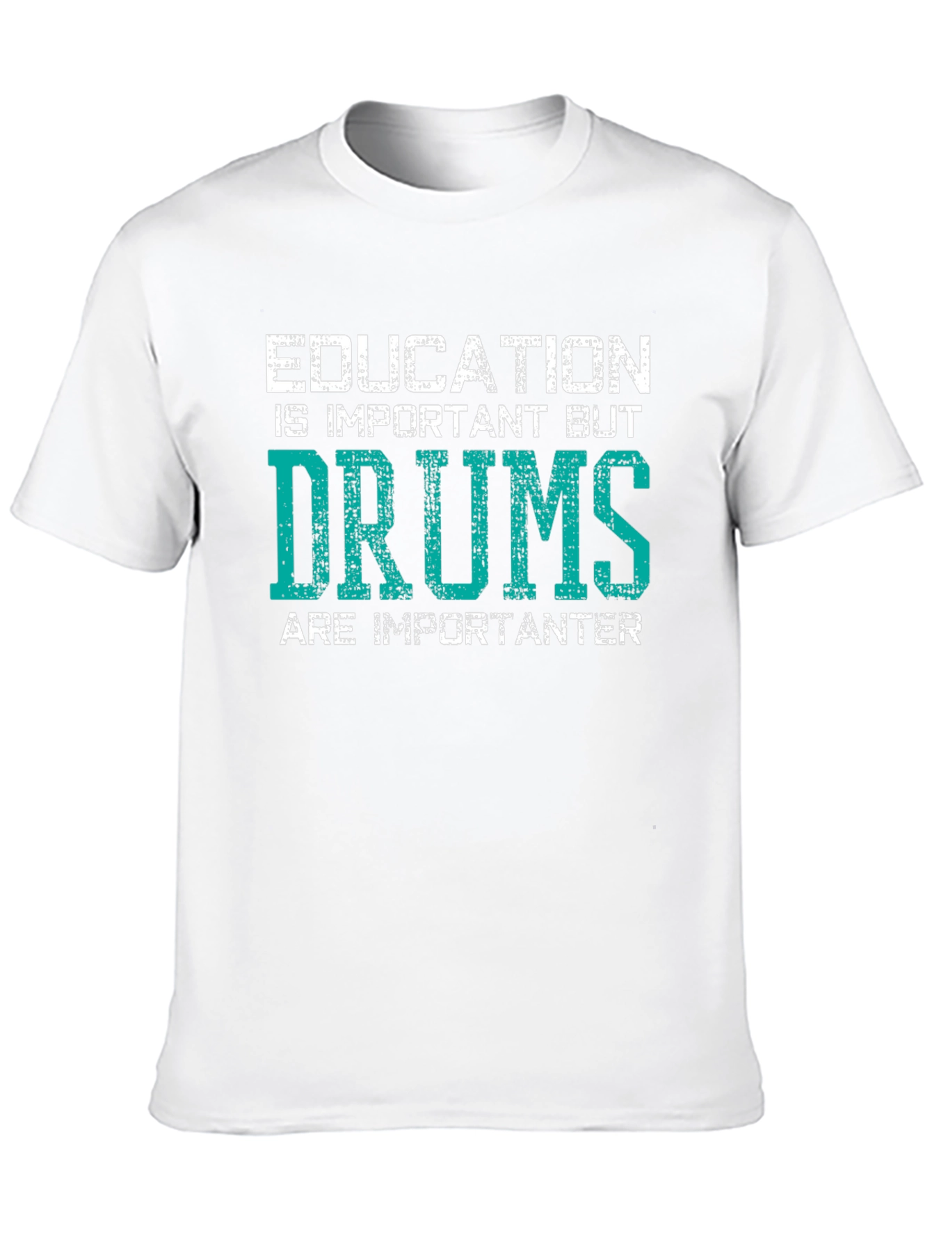 Funny Drums T-Shirt - Education vs. Drums