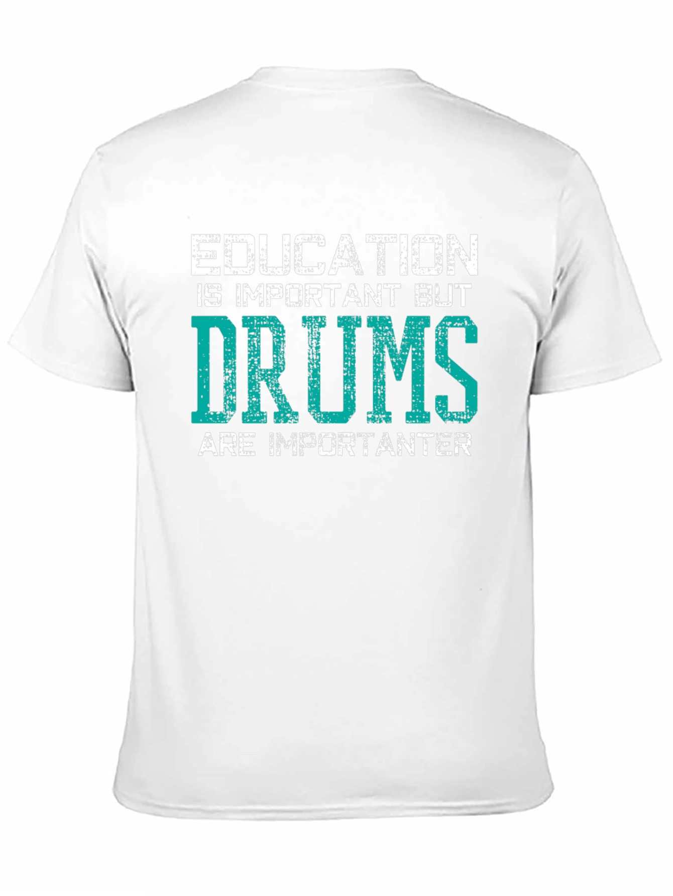 Funny Drums T-Shirt - Education vs. Drums