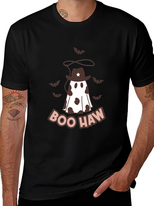 Boo Haw Cowboy Ghost Graphic Tee - Halloween Style