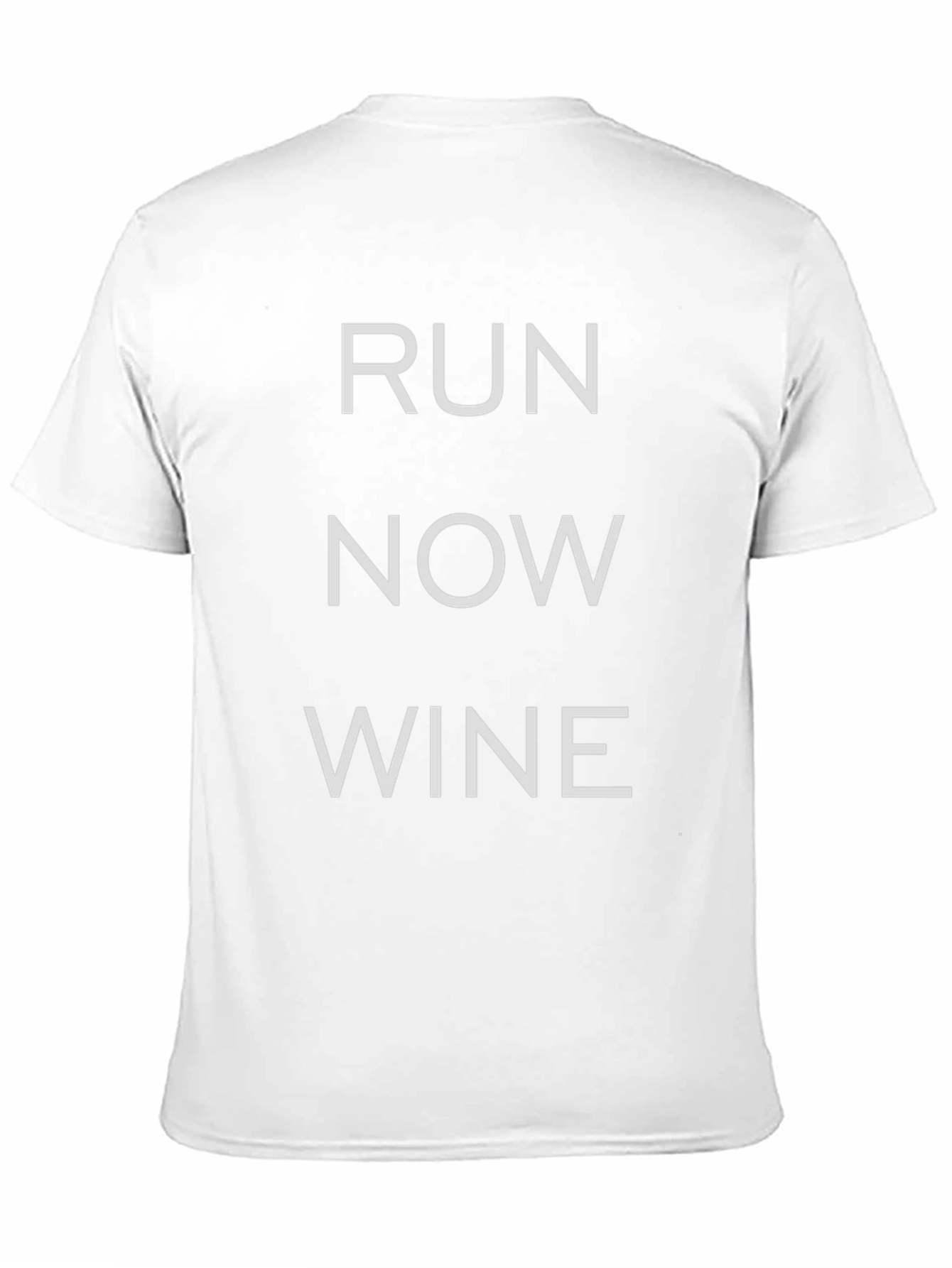 Run Now Wine Later Black T-Shirt