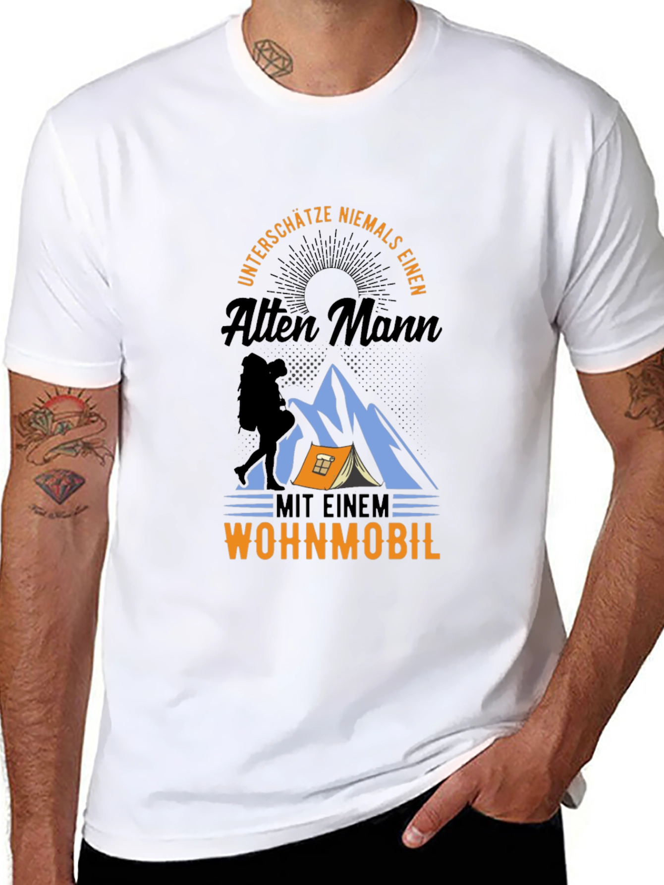 Hiking Old Man T-Shirt