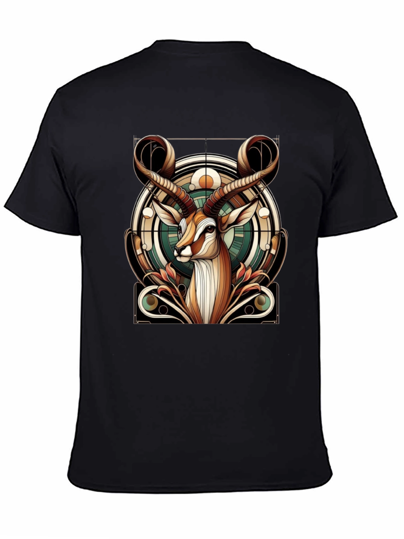 Antelope Graphic Print T-Shirt - Stylish Animal Tee