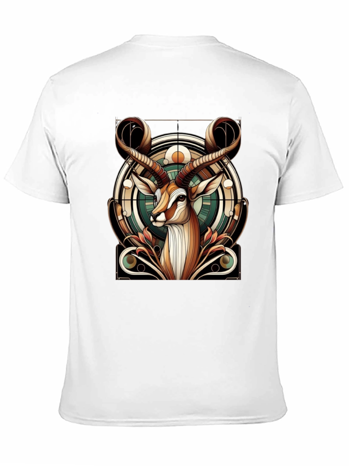 Antelope Graphic Print T-Shirt - Stylish Animal Tee