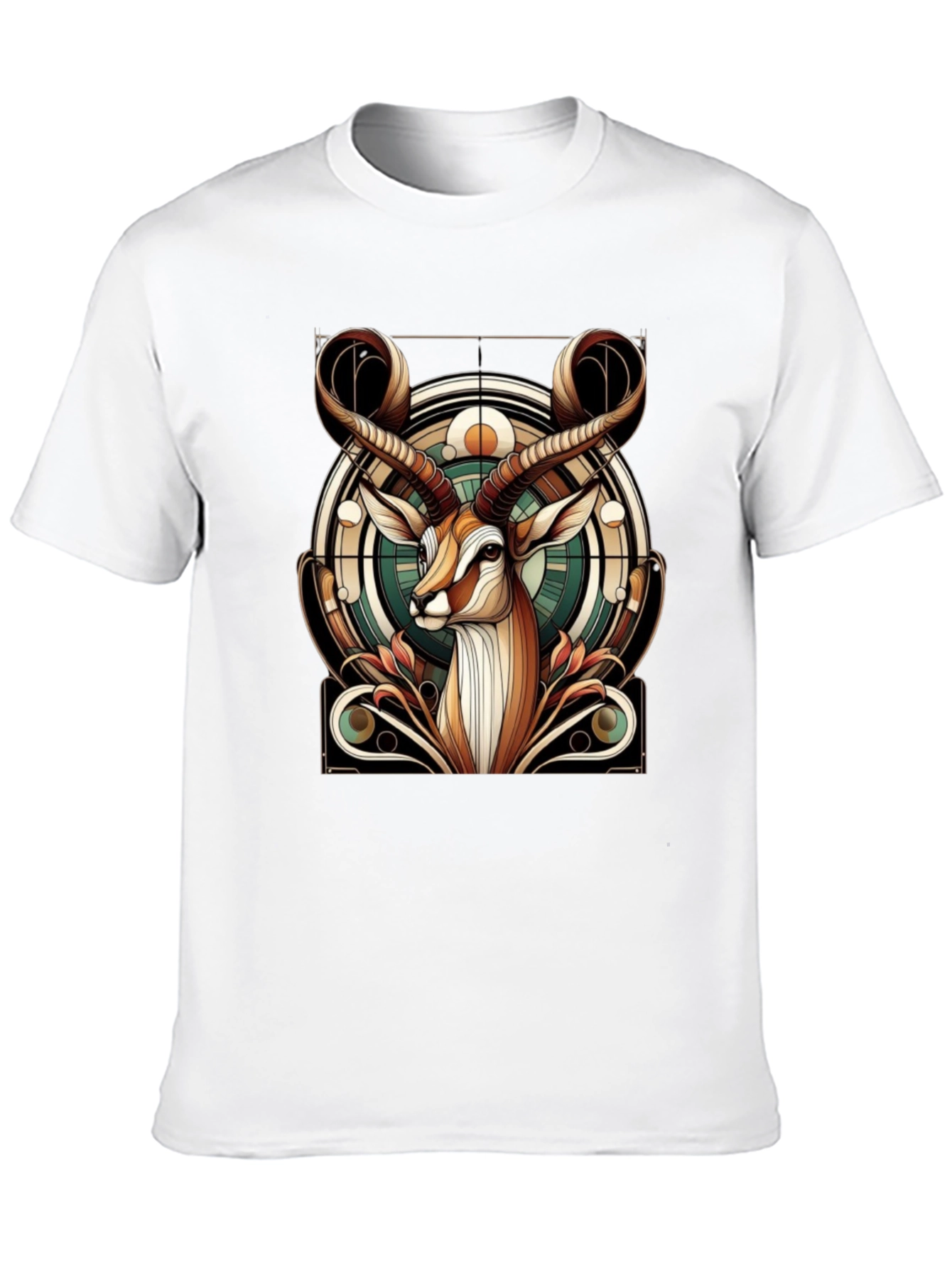 Antelope Graphic Print T-Shirt - Stylish Animal Tee