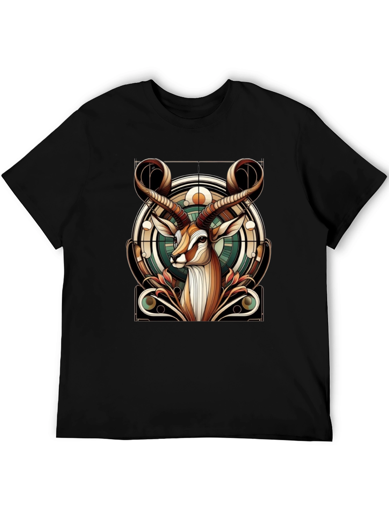 Antelope Graphic Print T-Shirt - Stylish Animal Tee