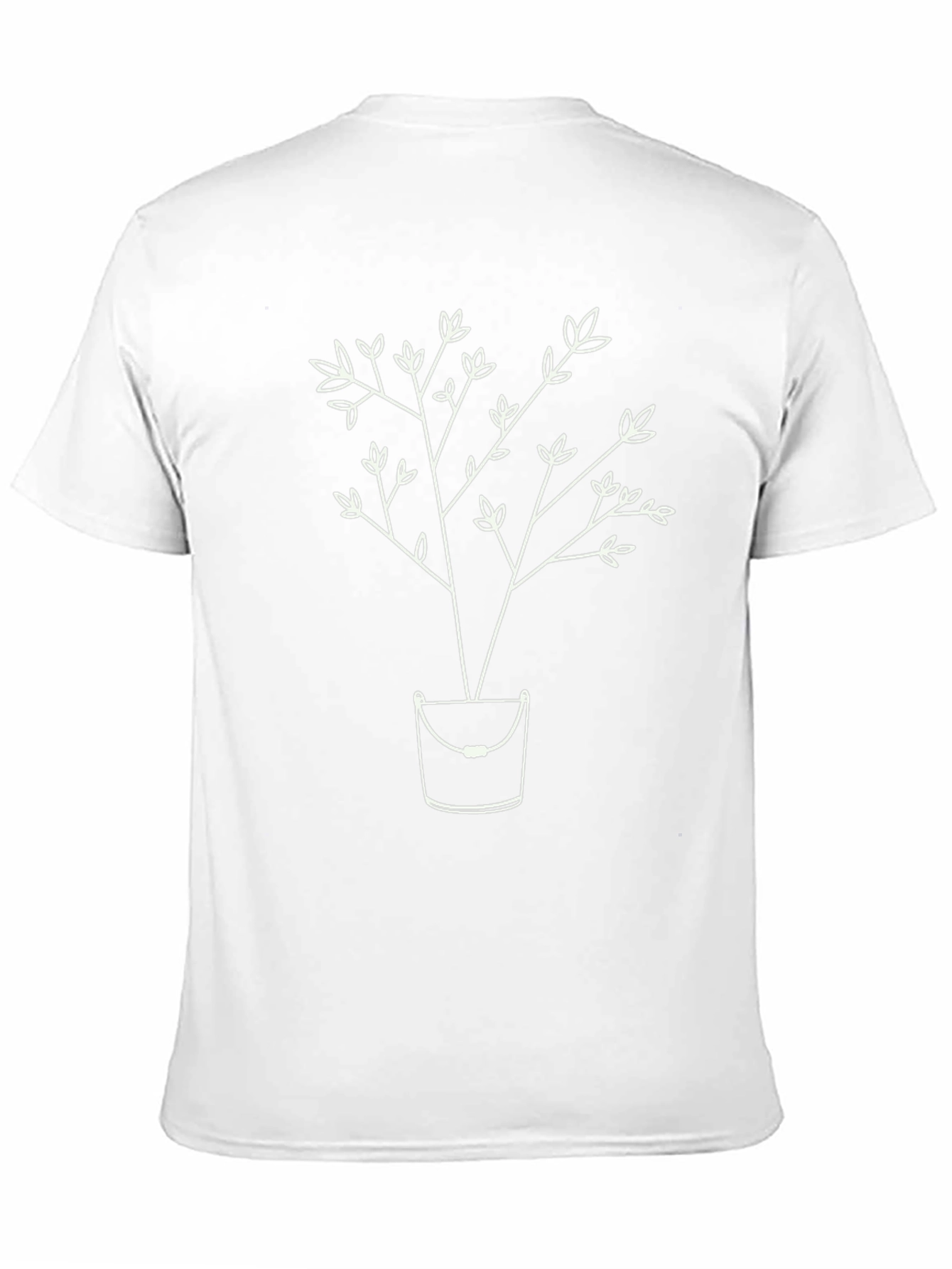Unique Tree in Bucket Graphic Tee - Black