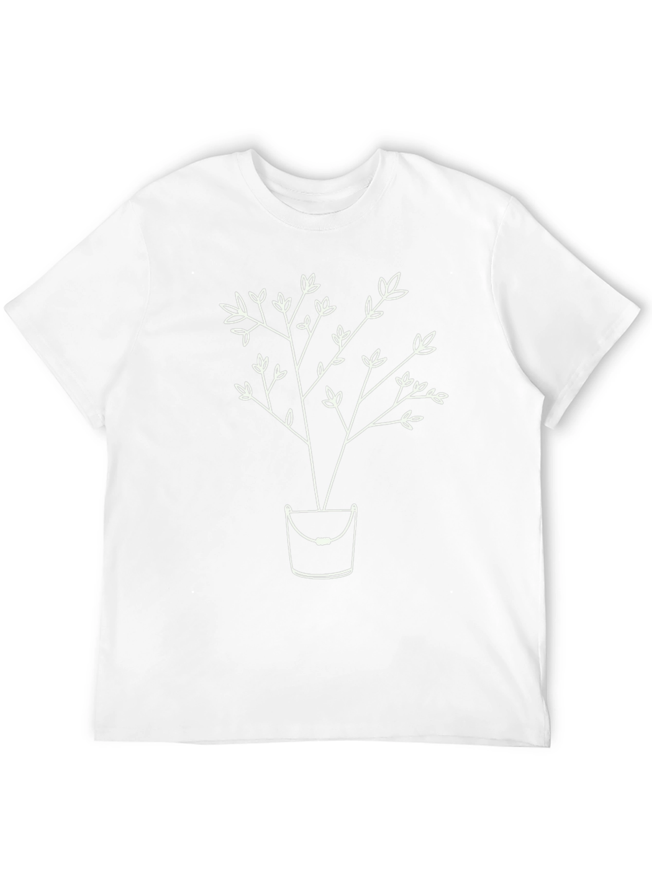 Unique Tree in Bucket Graphic Tee - Black
