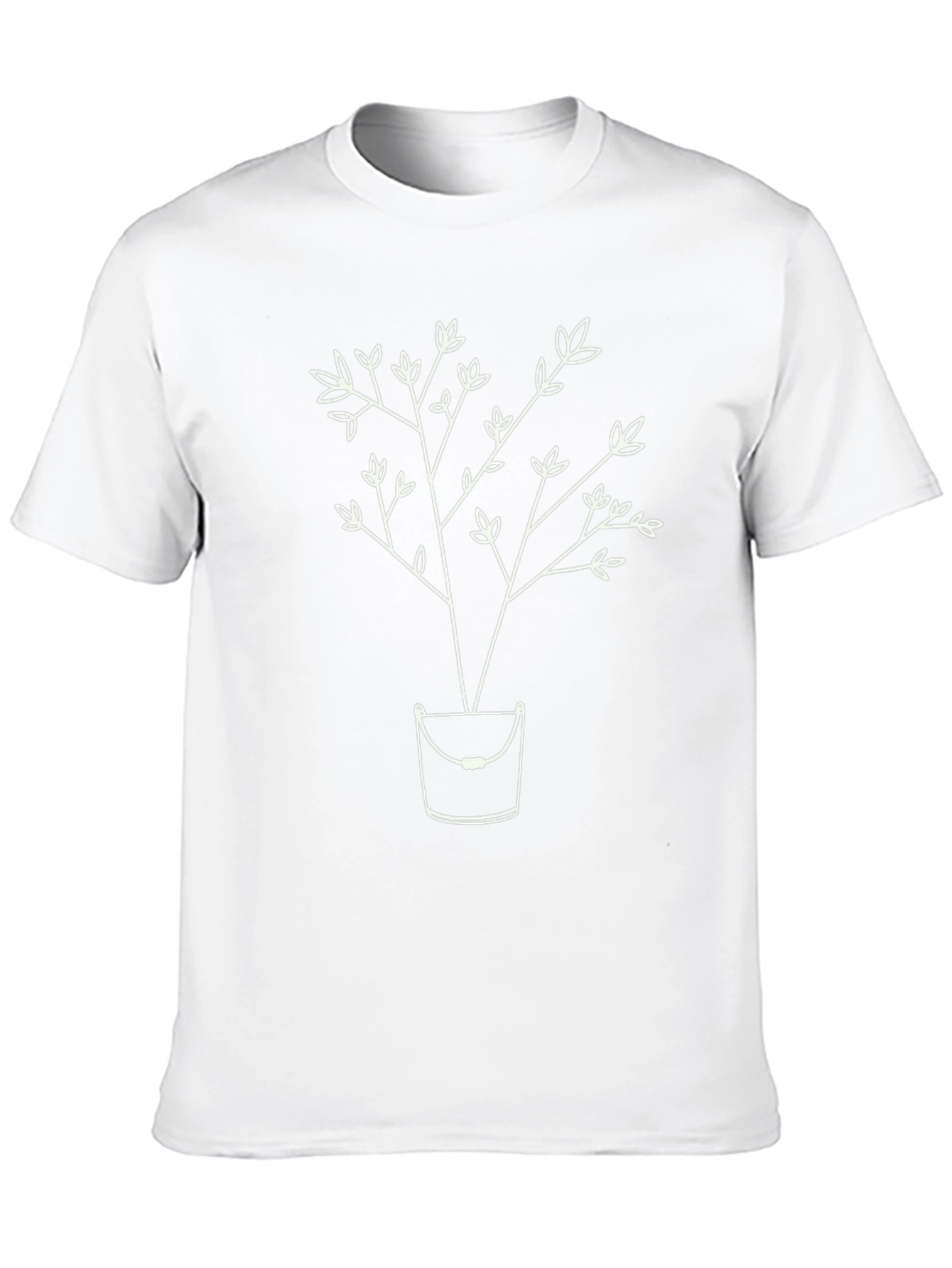 Unique Tree in Bucket Graphic Tee - Black