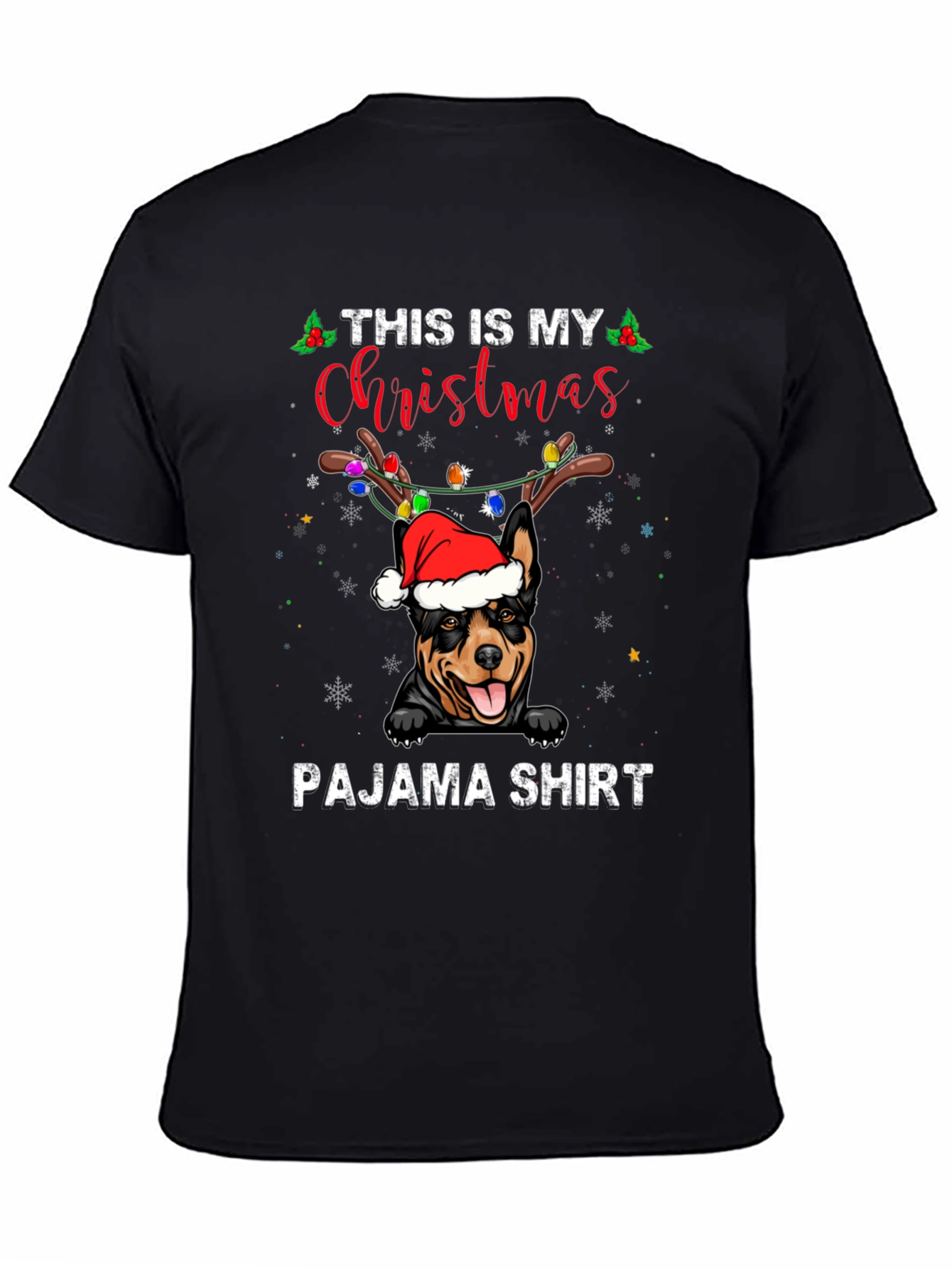 Christmas Dog Pajama T-Shirt