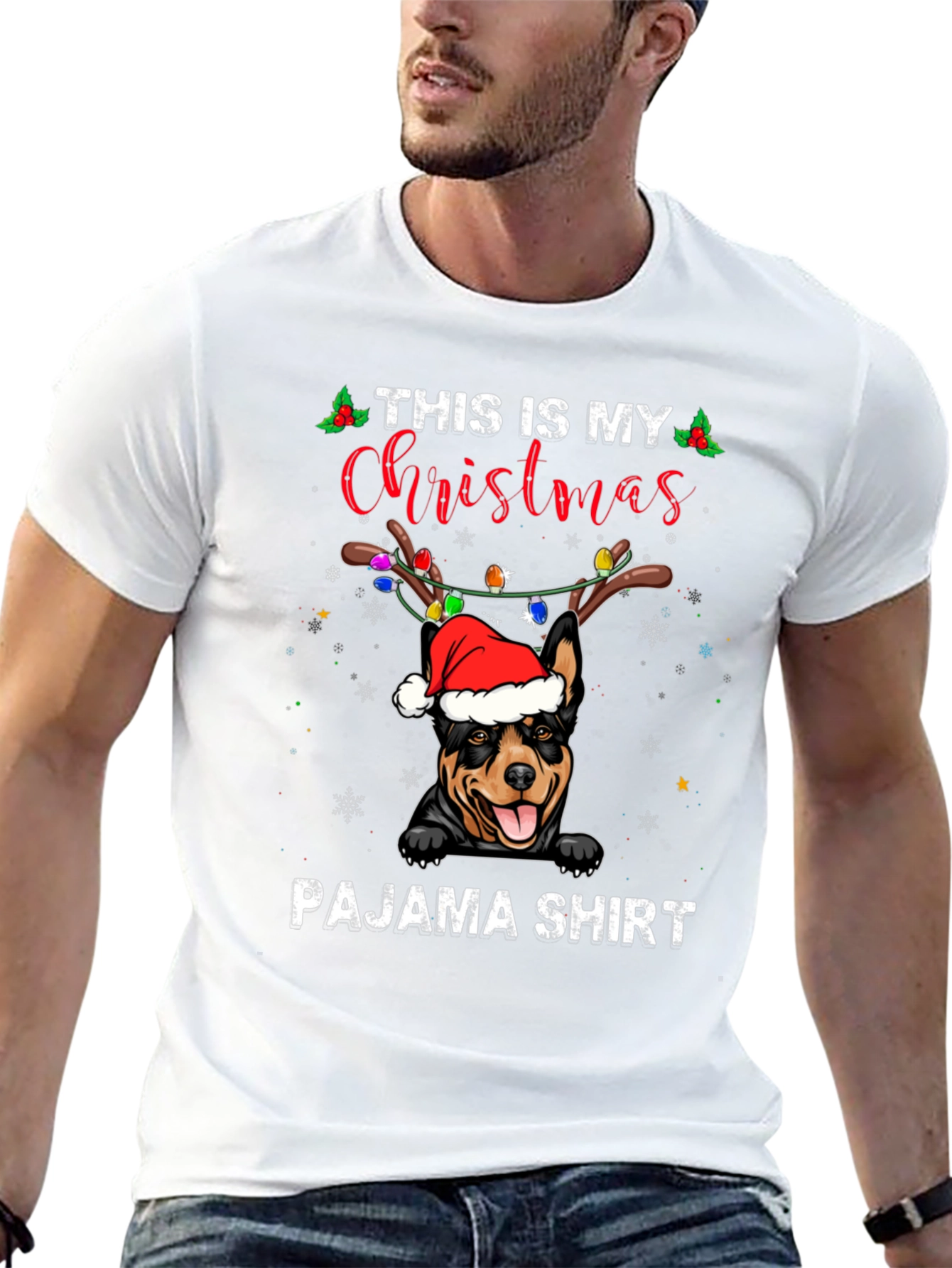 Christmas Dog Pajama T-Shirt