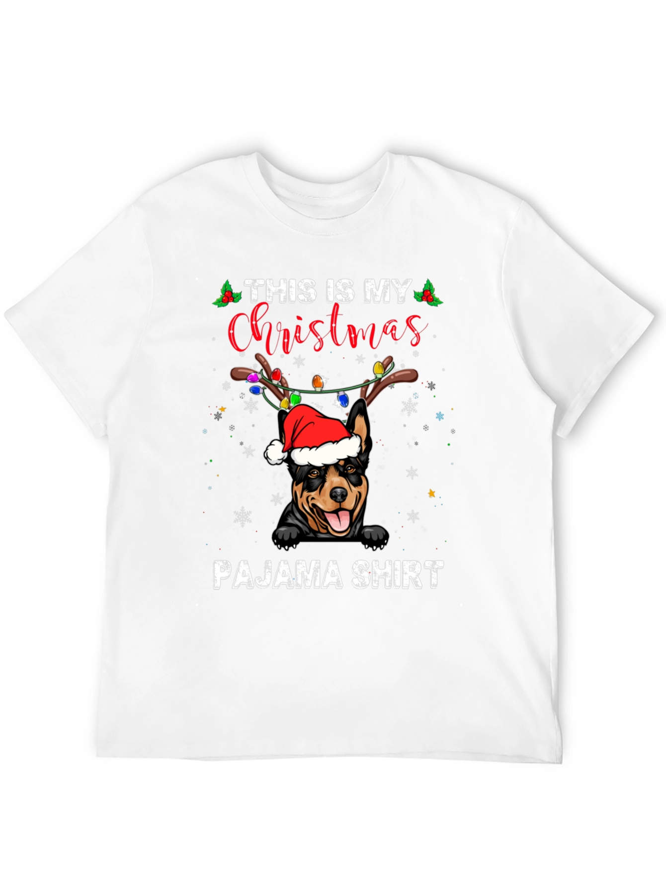 Christmas Dog Pajama T-Shirt