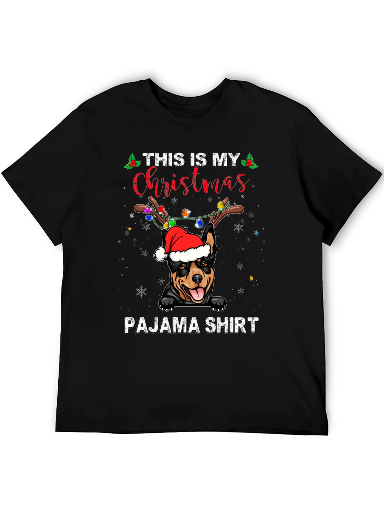Christmas Dog Pajama T-Shirt
