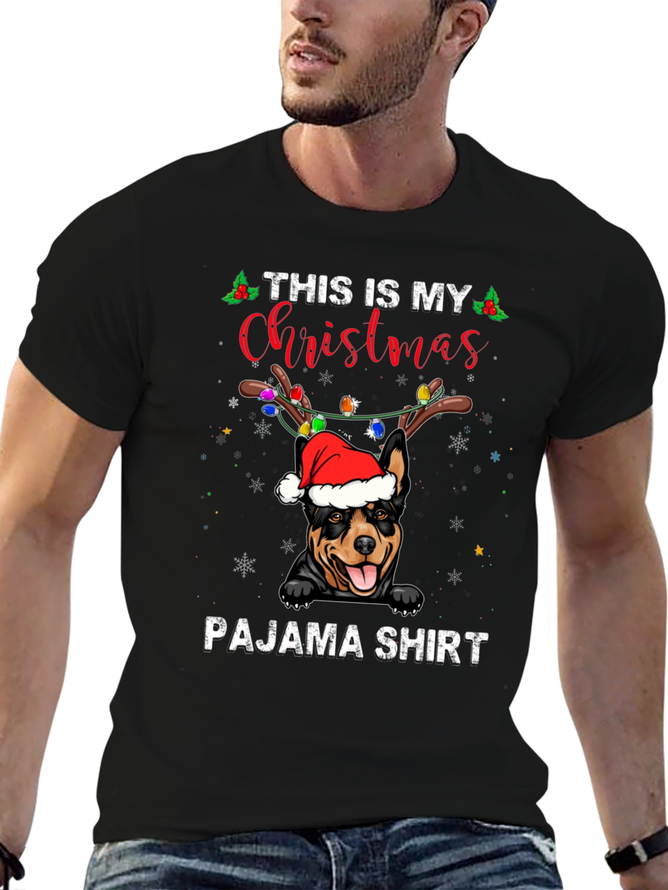 Christmas Dog Pajama T-Shirt