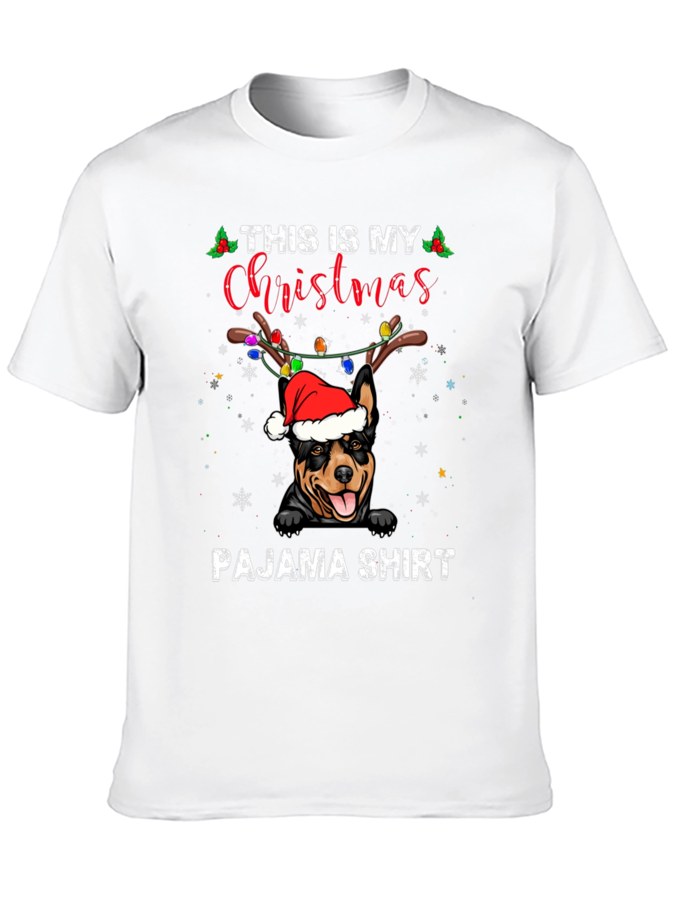 Christmas Dog Pajama T-Shirt