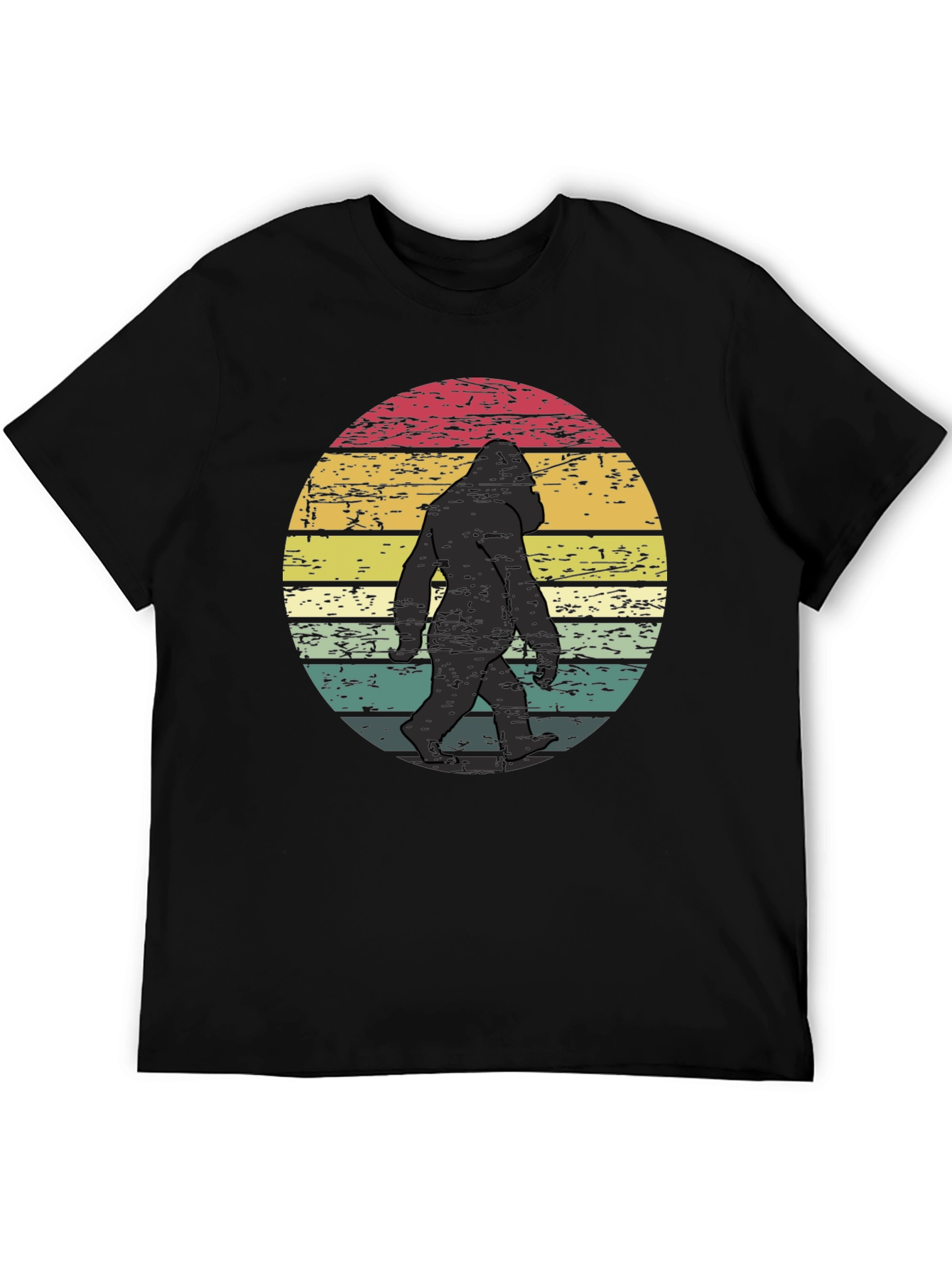 Retro Bigfoot Graphic Tee - Mens Black T-Shirt