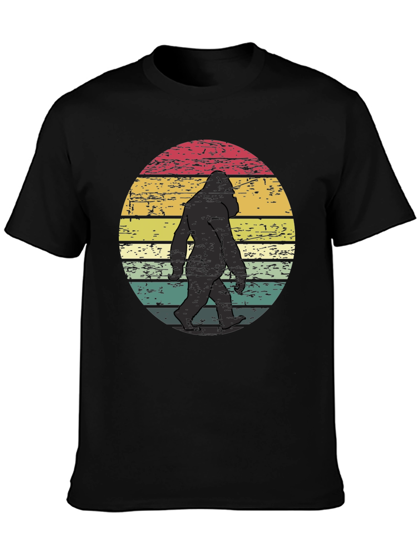 Retro Bigfoot Graphic Tee - Mens Black T-Shirt