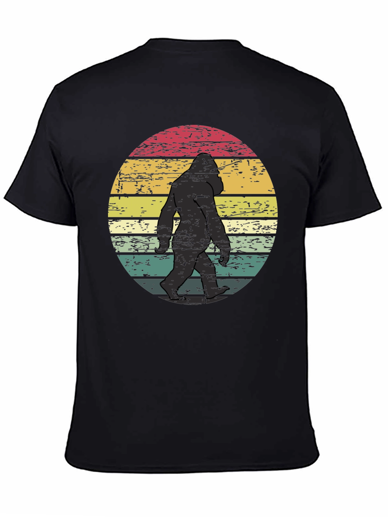 Retro Bigfoot Graphic Tee - Mens Black T-Shirt