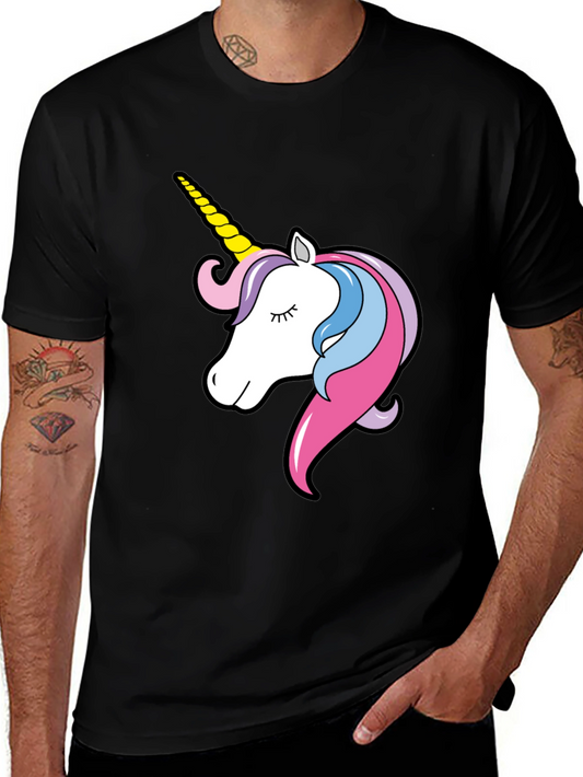 Unicorn Graphic Tee - Whimsical Black T-Shirt
