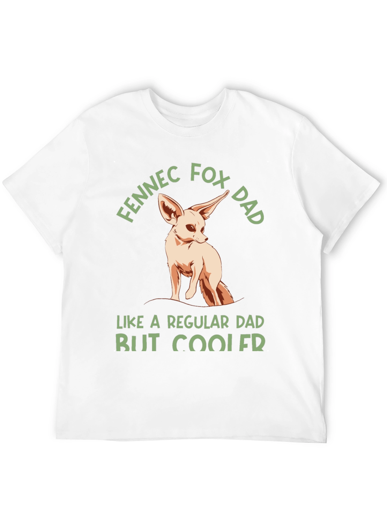 Fennec Fox Dad T-Shirt - Cool Fathers Day Gift