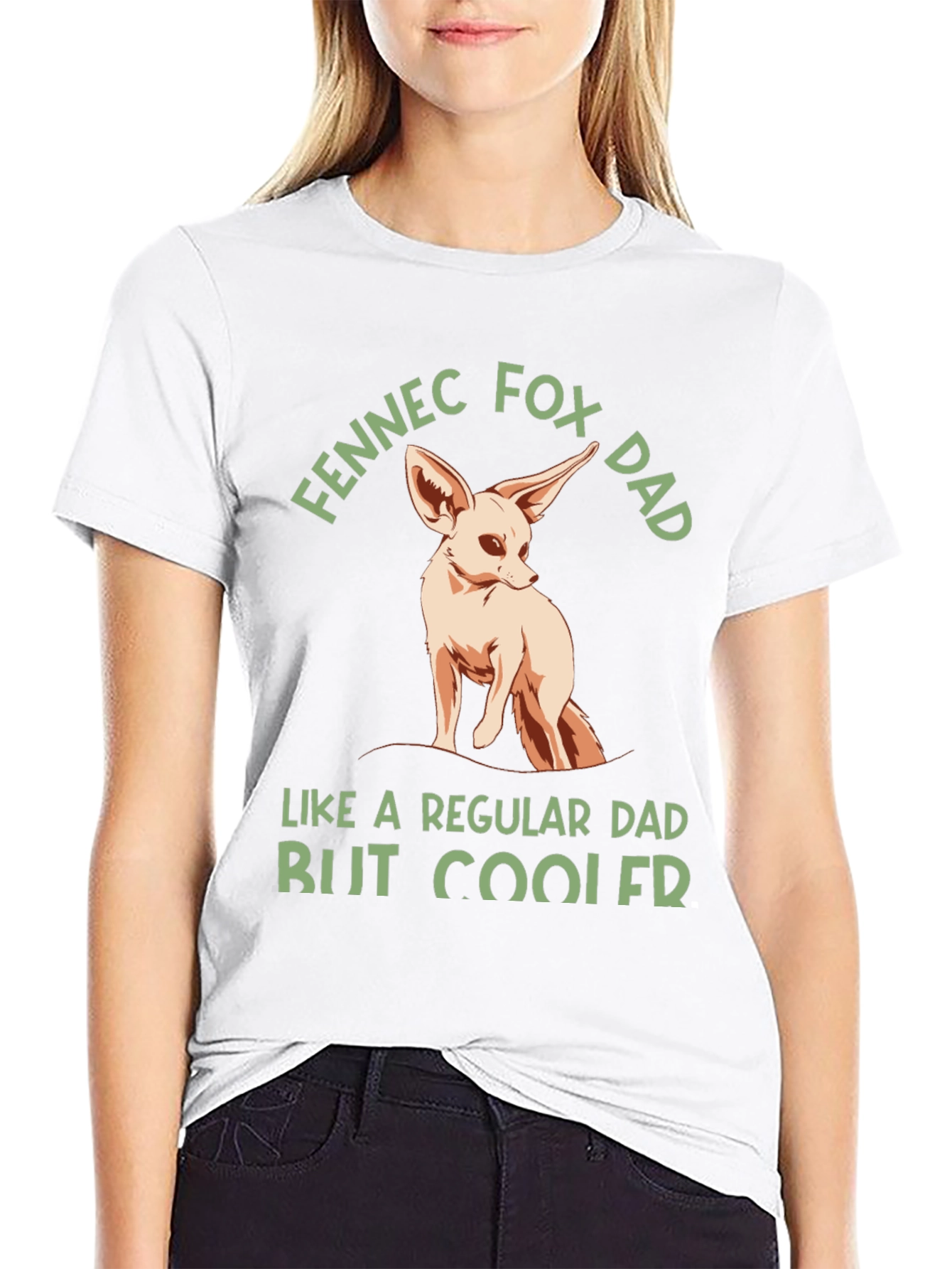 Fennec Fox Dad T-Shirt - Cool Fathers Day Gift
