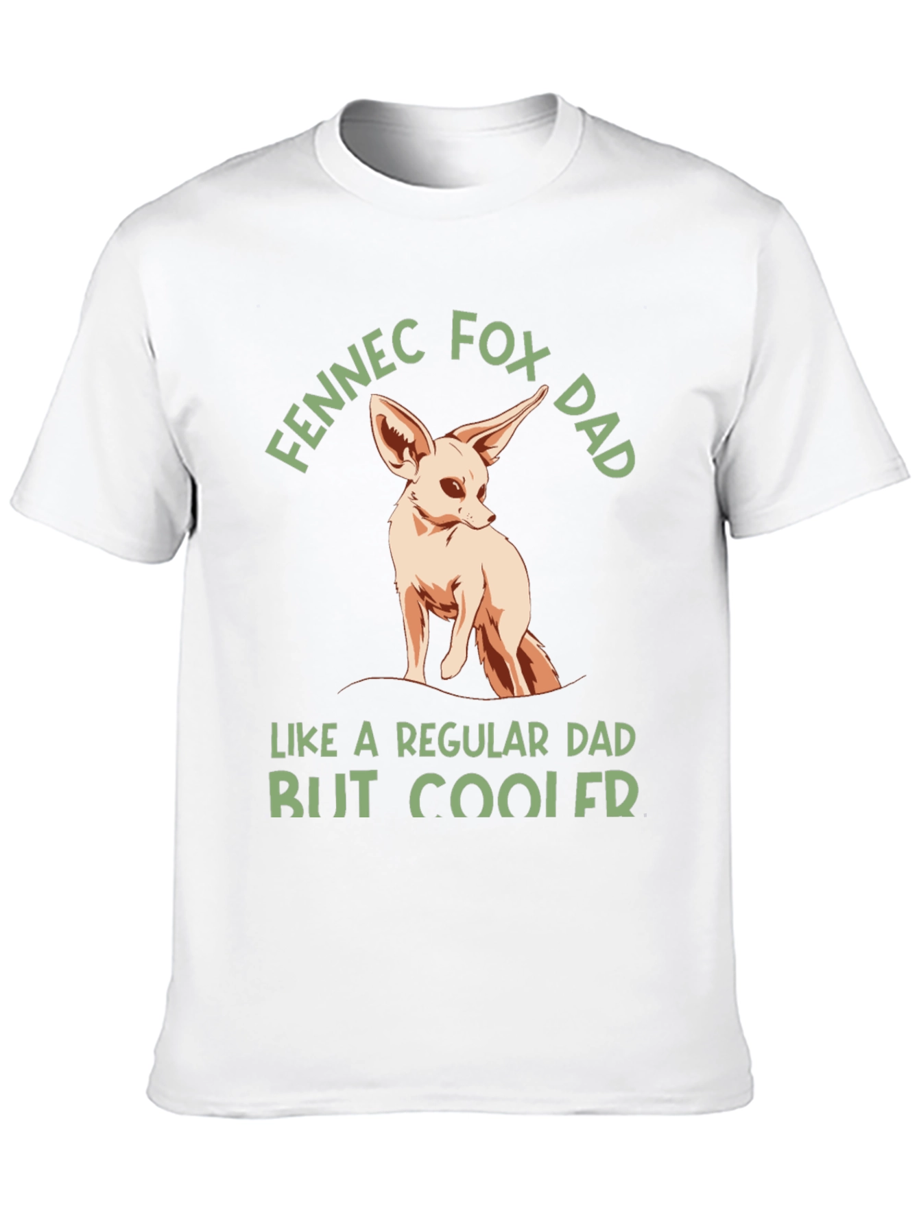 Fennec Fox Dad T-Shirt - Cool Fathers Day Gift