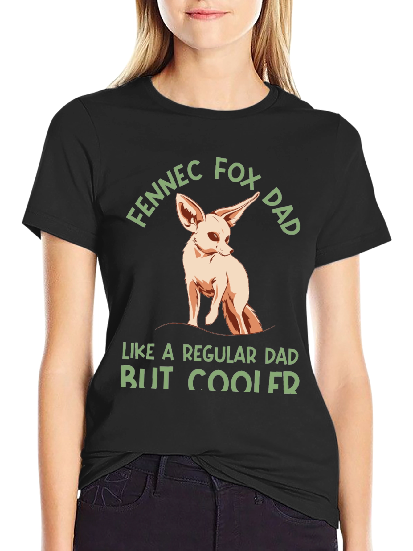 Fennec Fox Dad T-Shirt - Cool Fathers Day Gift