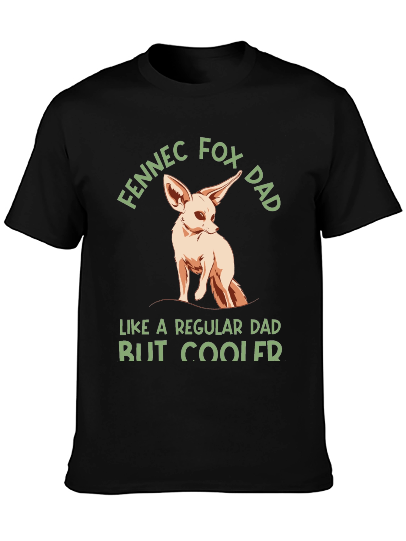 Fennec Fox Dad T-Shirt - Cool Fathers Day Gift