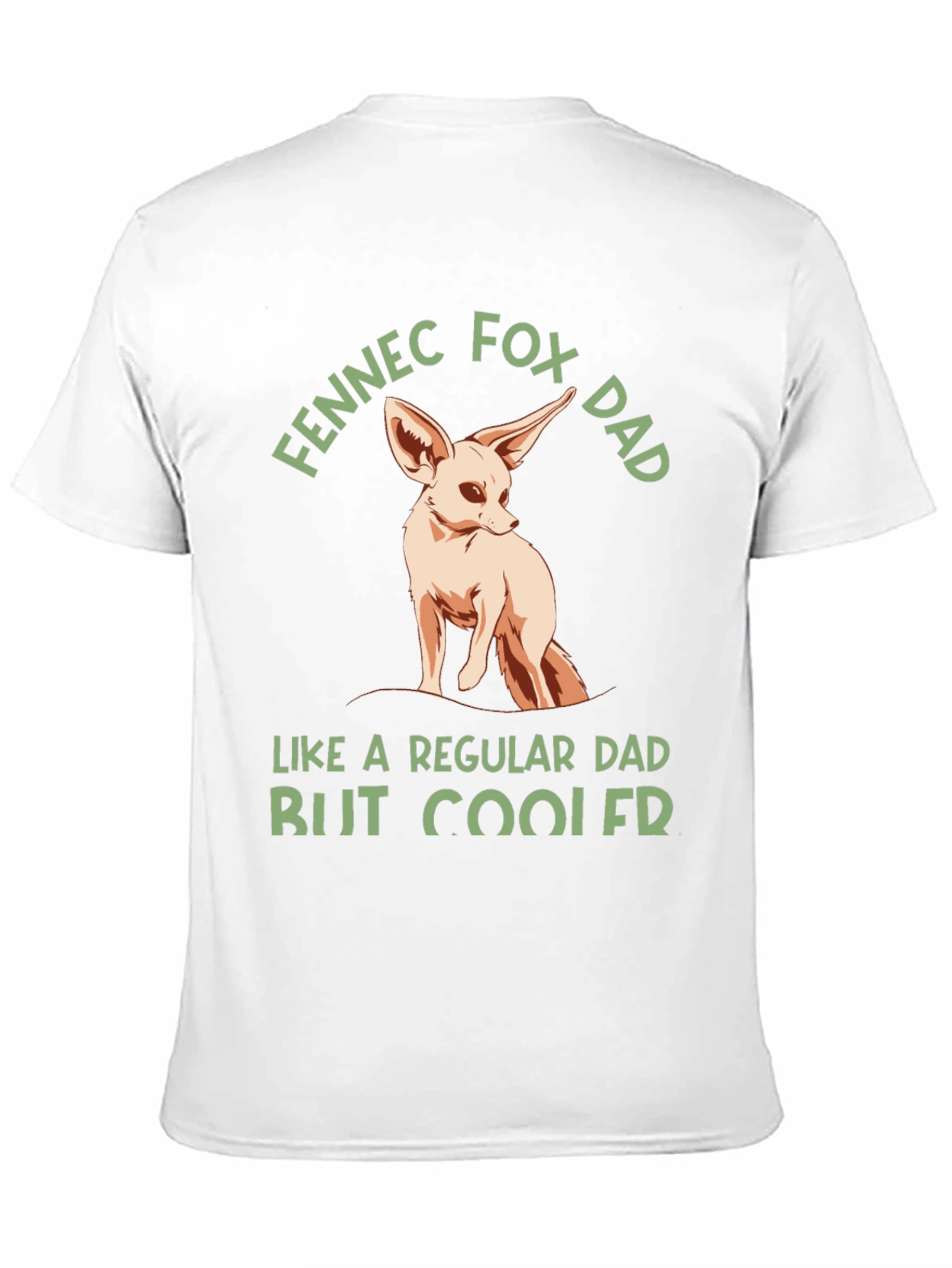 Fennec Fox Dad T-Shirt - Cool Fathers Day Gift