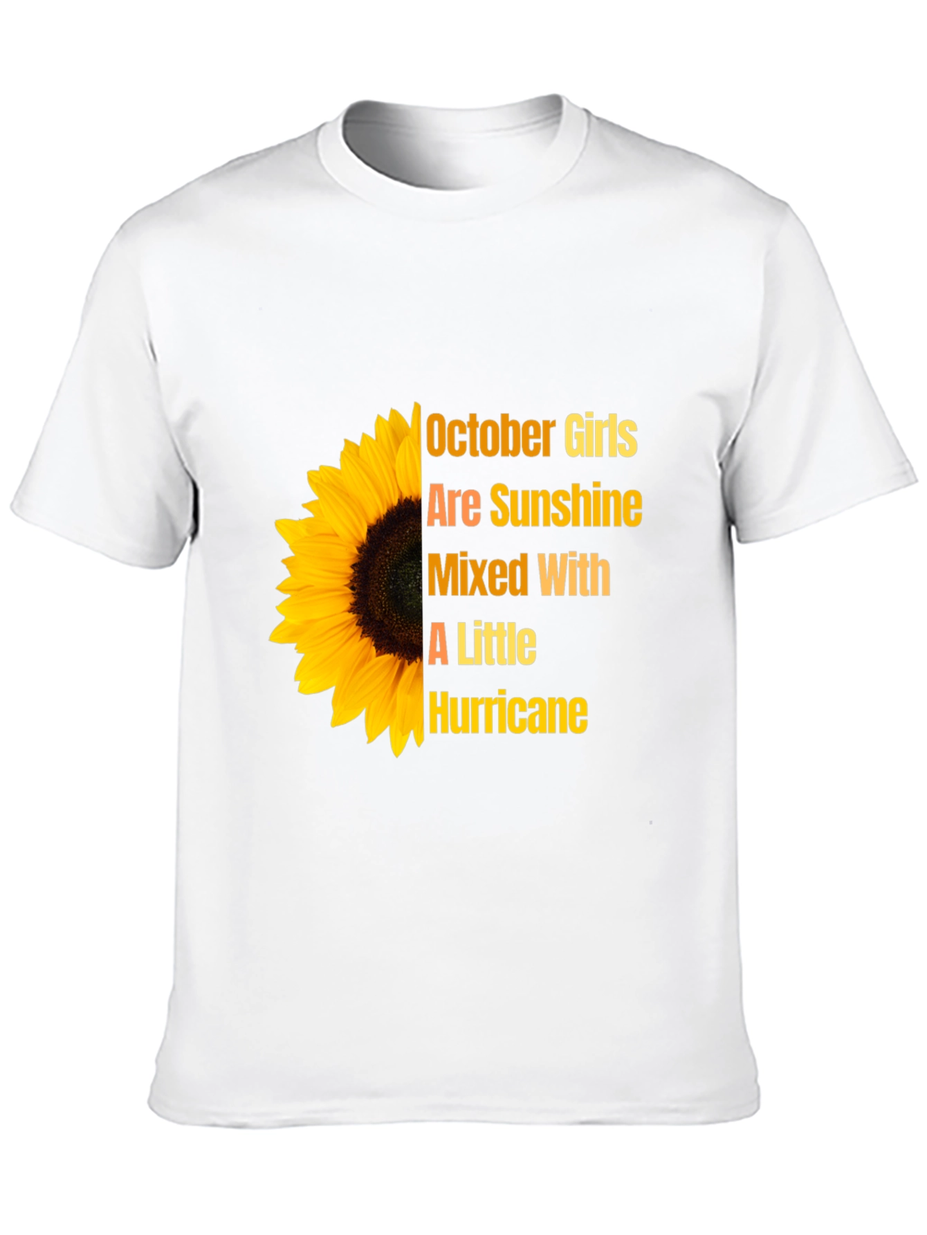October Girls Sunflower Graphic T-Shirt