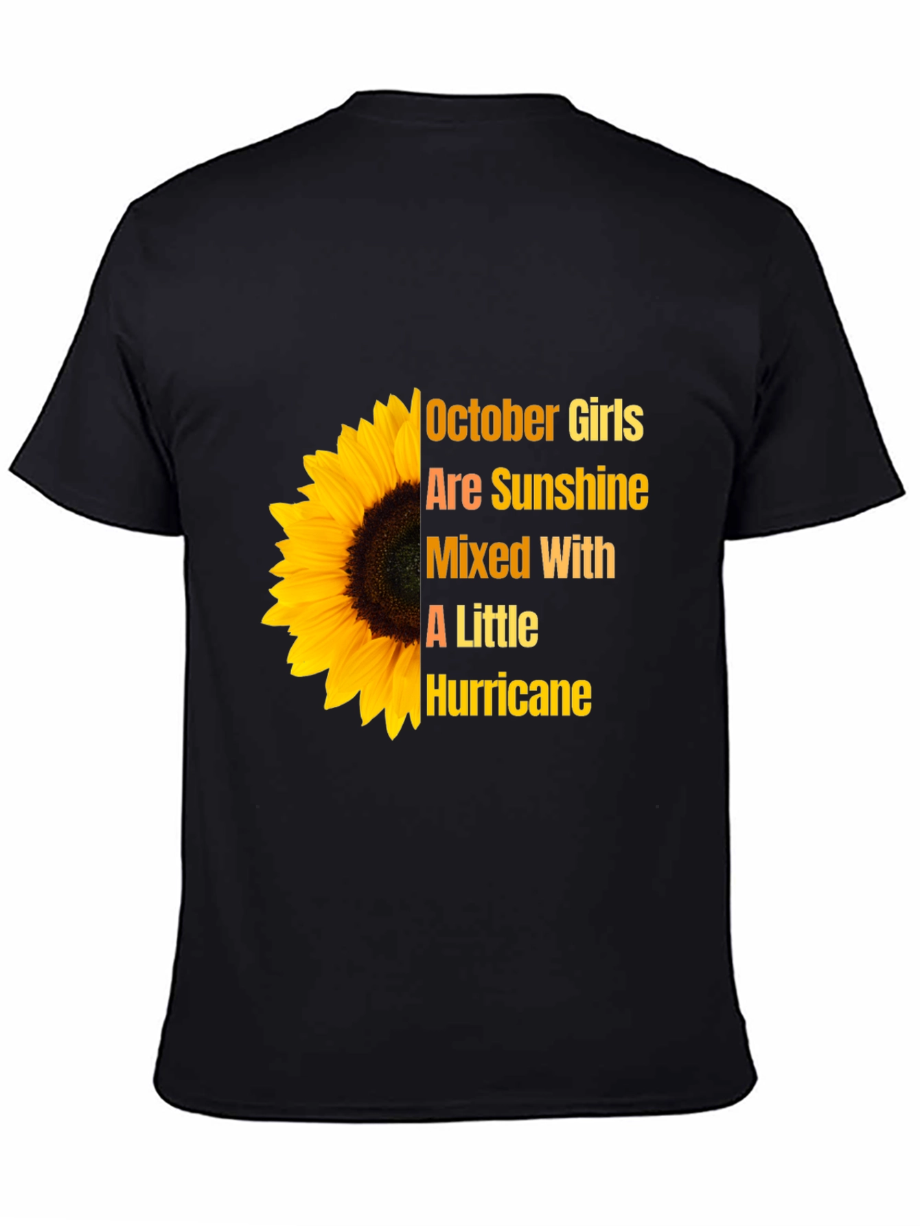 October Girls Sunflower Graphic T-Shirt