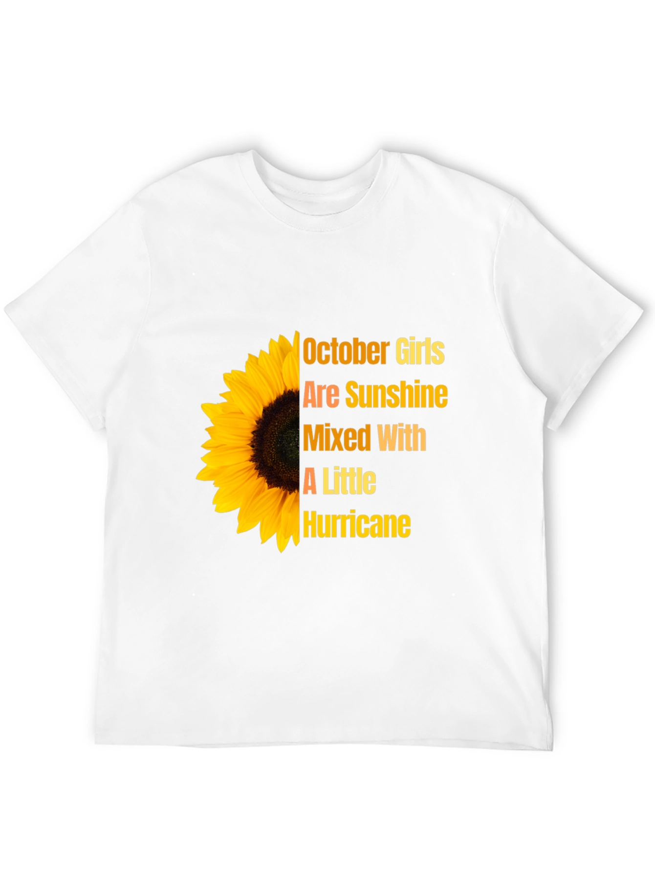 October Girls Sunflower Graphic T-Shirt