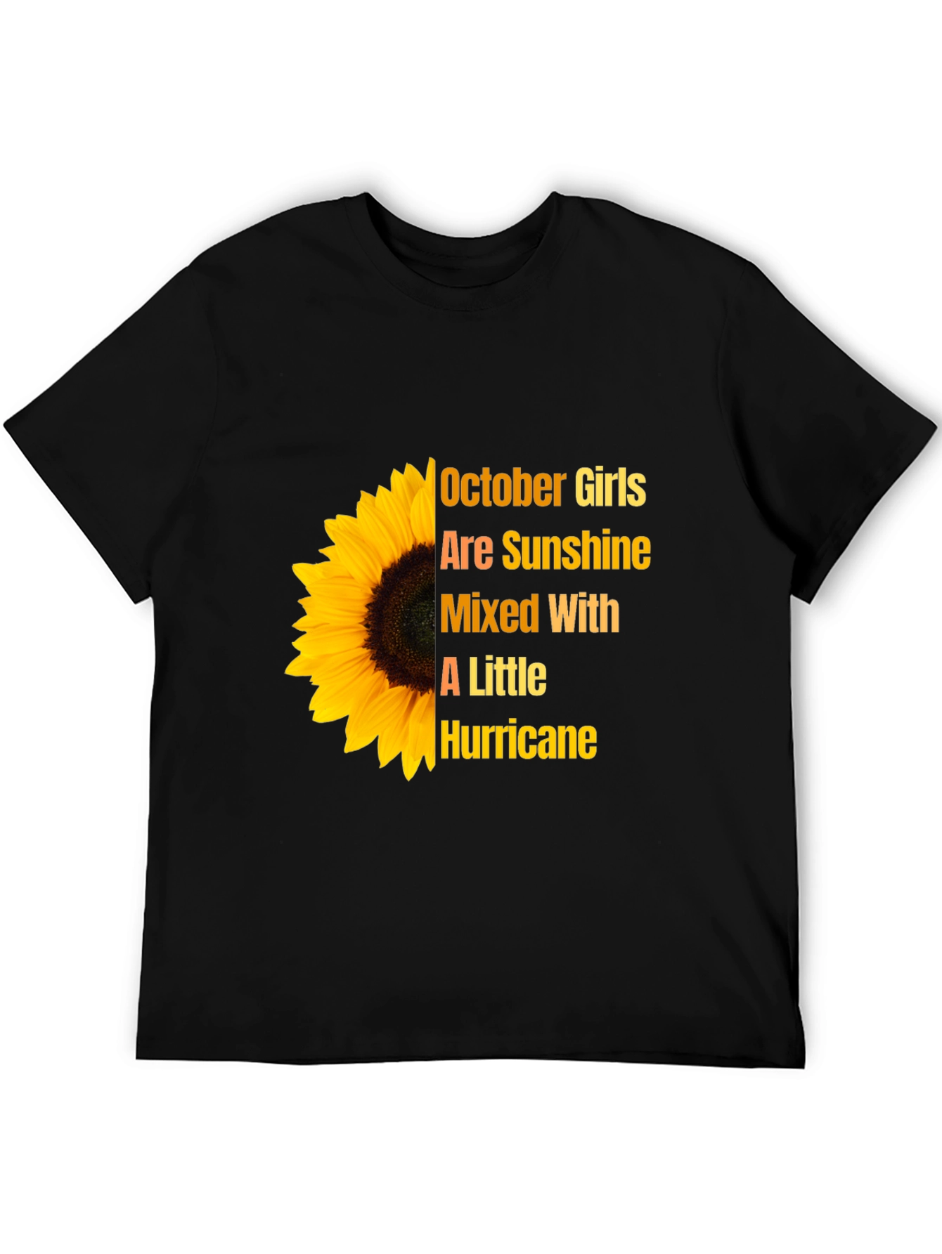 October Girls Sunflower Graphic T-Shirt