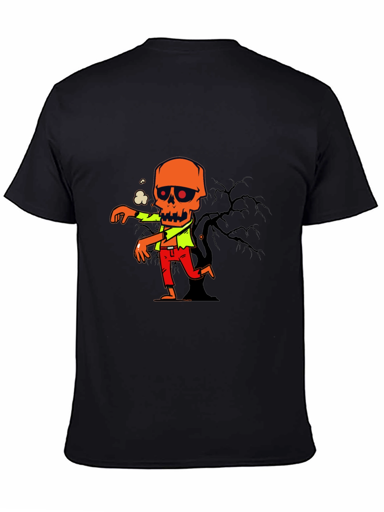 Zombie Graphic Print T-Shirt - Halloween