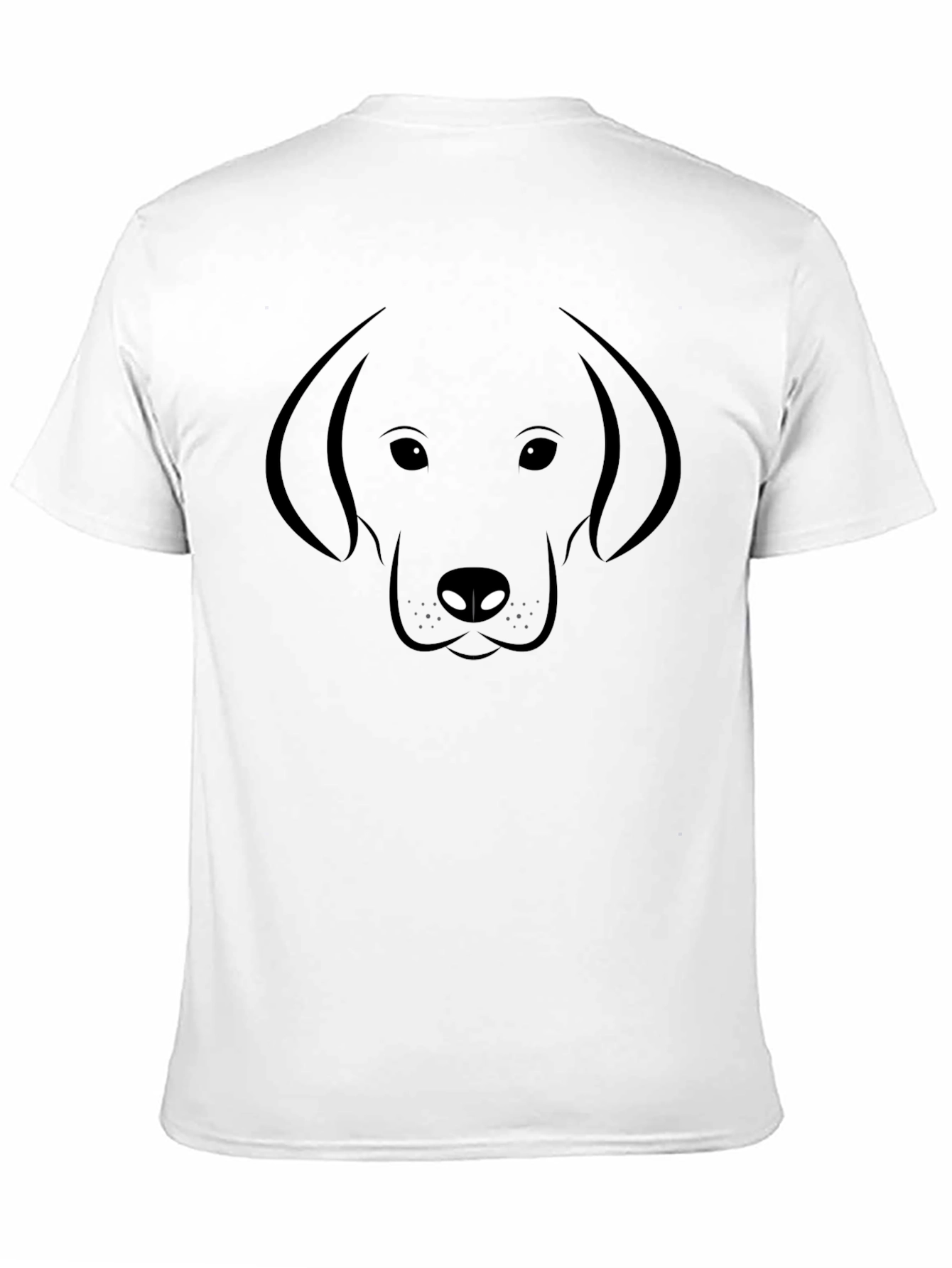 Dog Lovers Graphic Tee - Black Labrador Outline